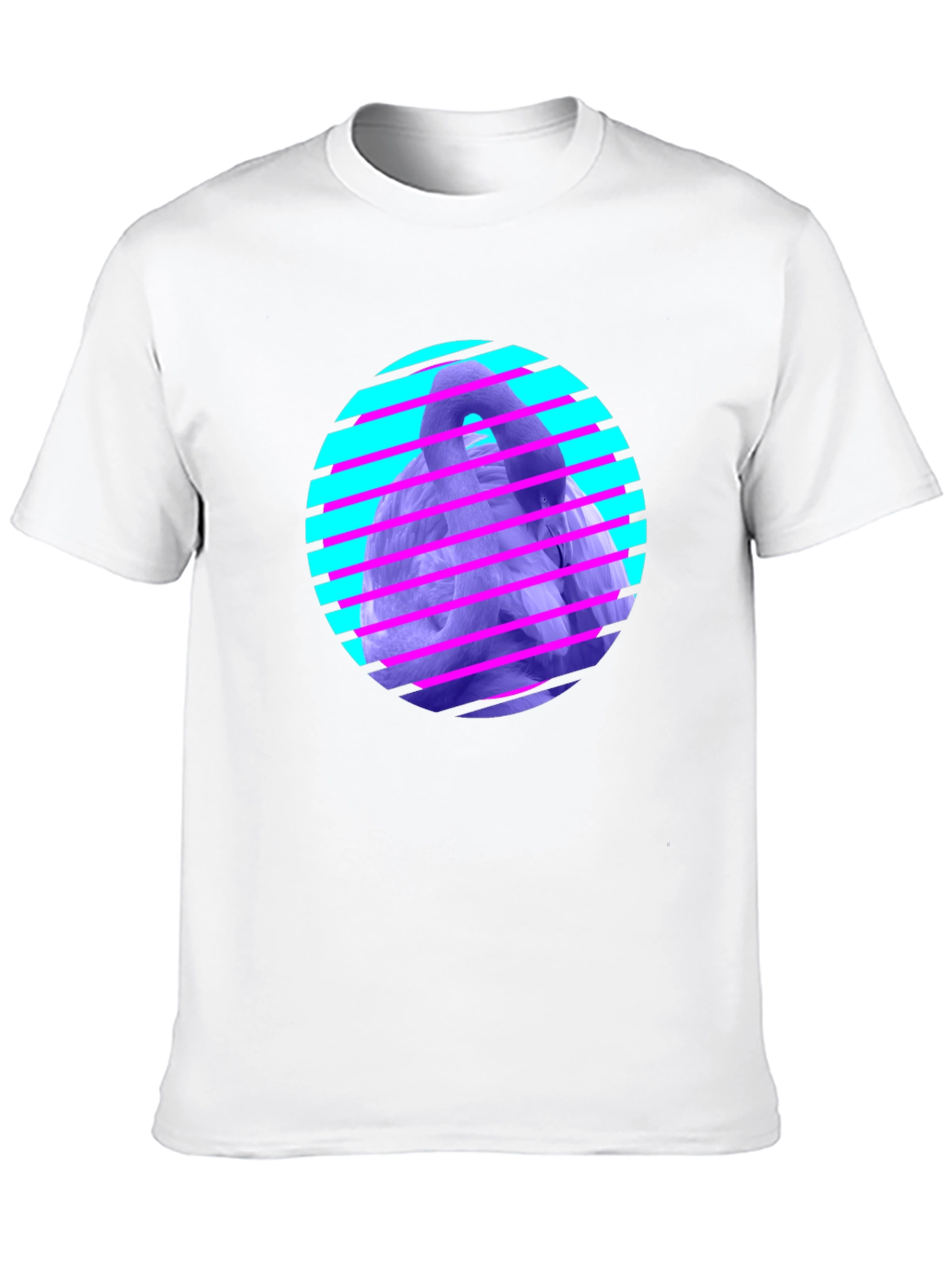 Retro Wave Gorilla Graphic Tee - Black Cotton