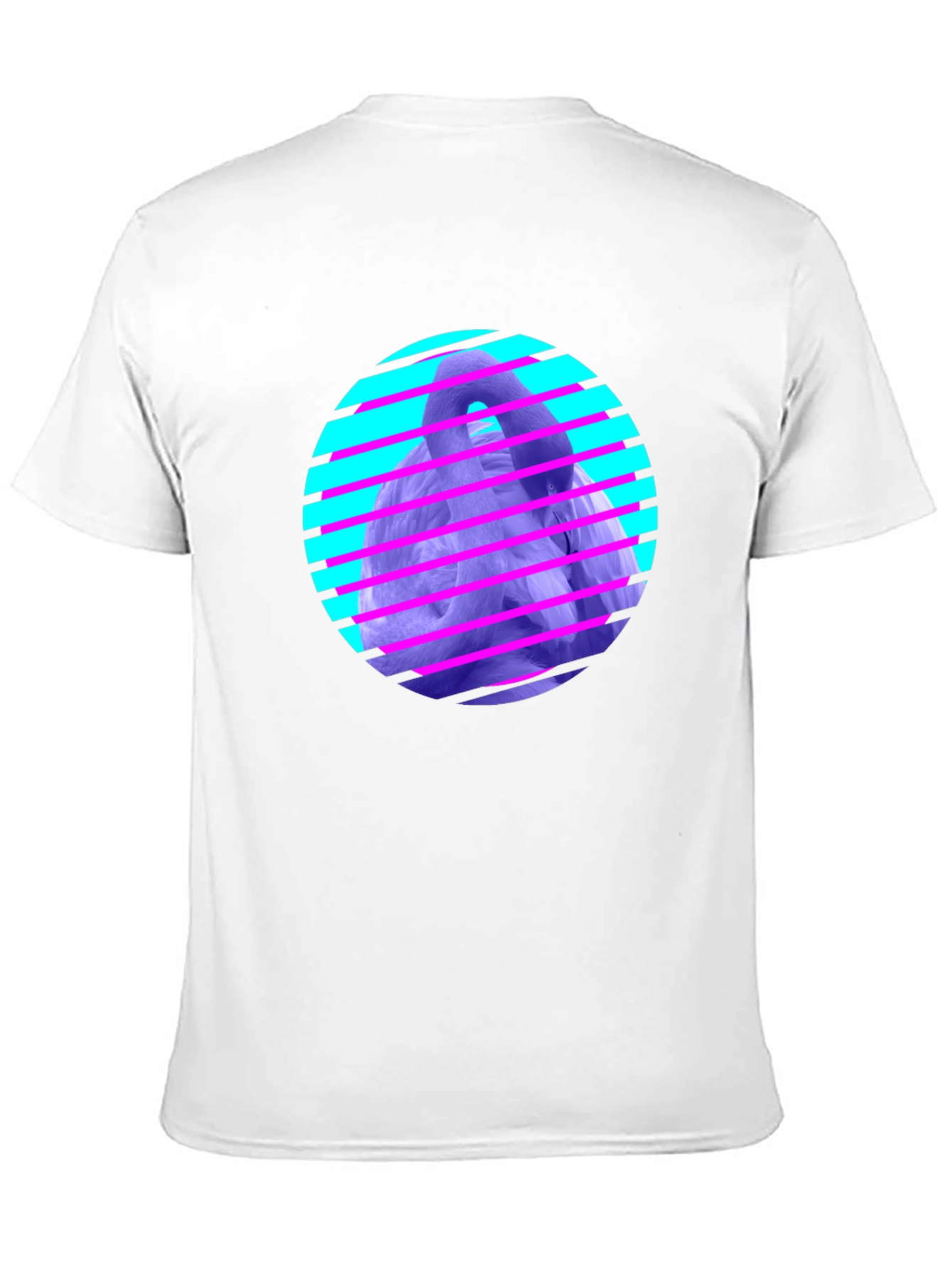 Retro Wave Gorilla Graphic Tee - Black Cotton