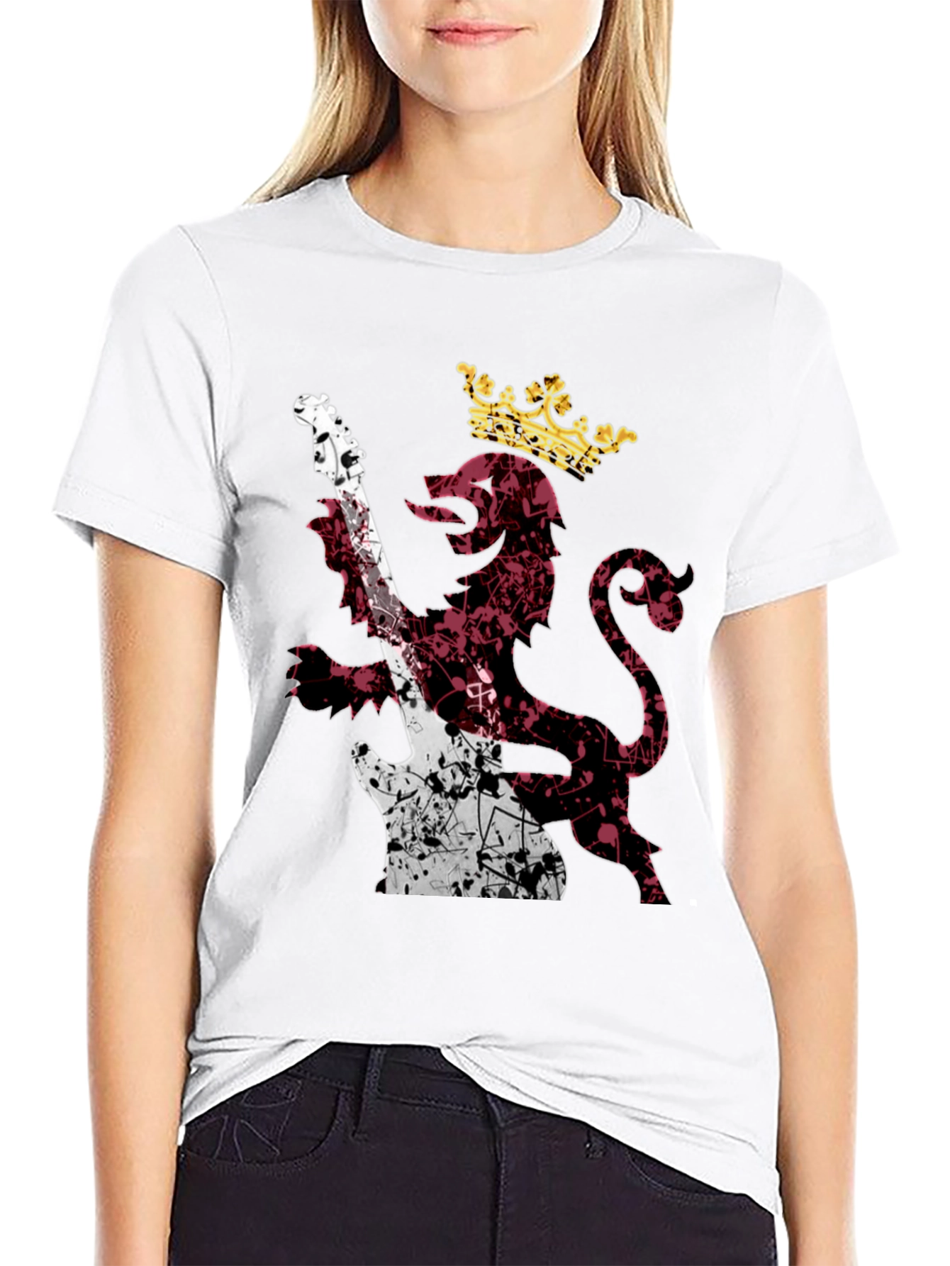 King Lion Guitar T-Shirt