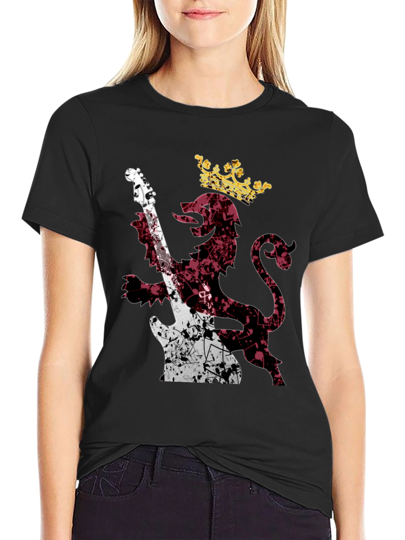 King Lion Guitar T-Shirt