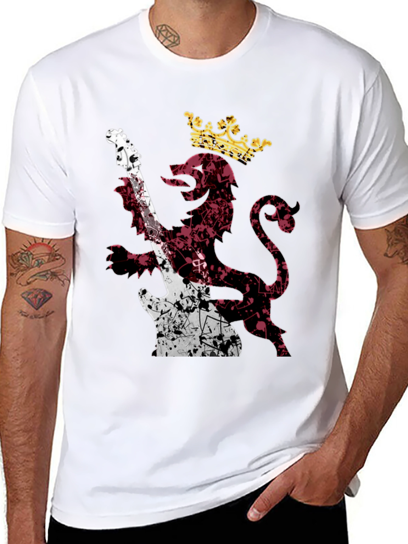 King Lion Guitar T-Shirt