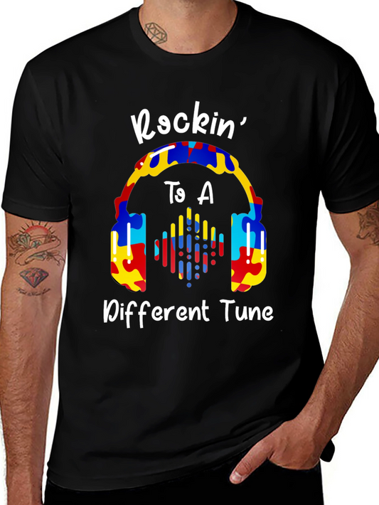 Rockin to a Different Tune Autism Awareness T-Shirt