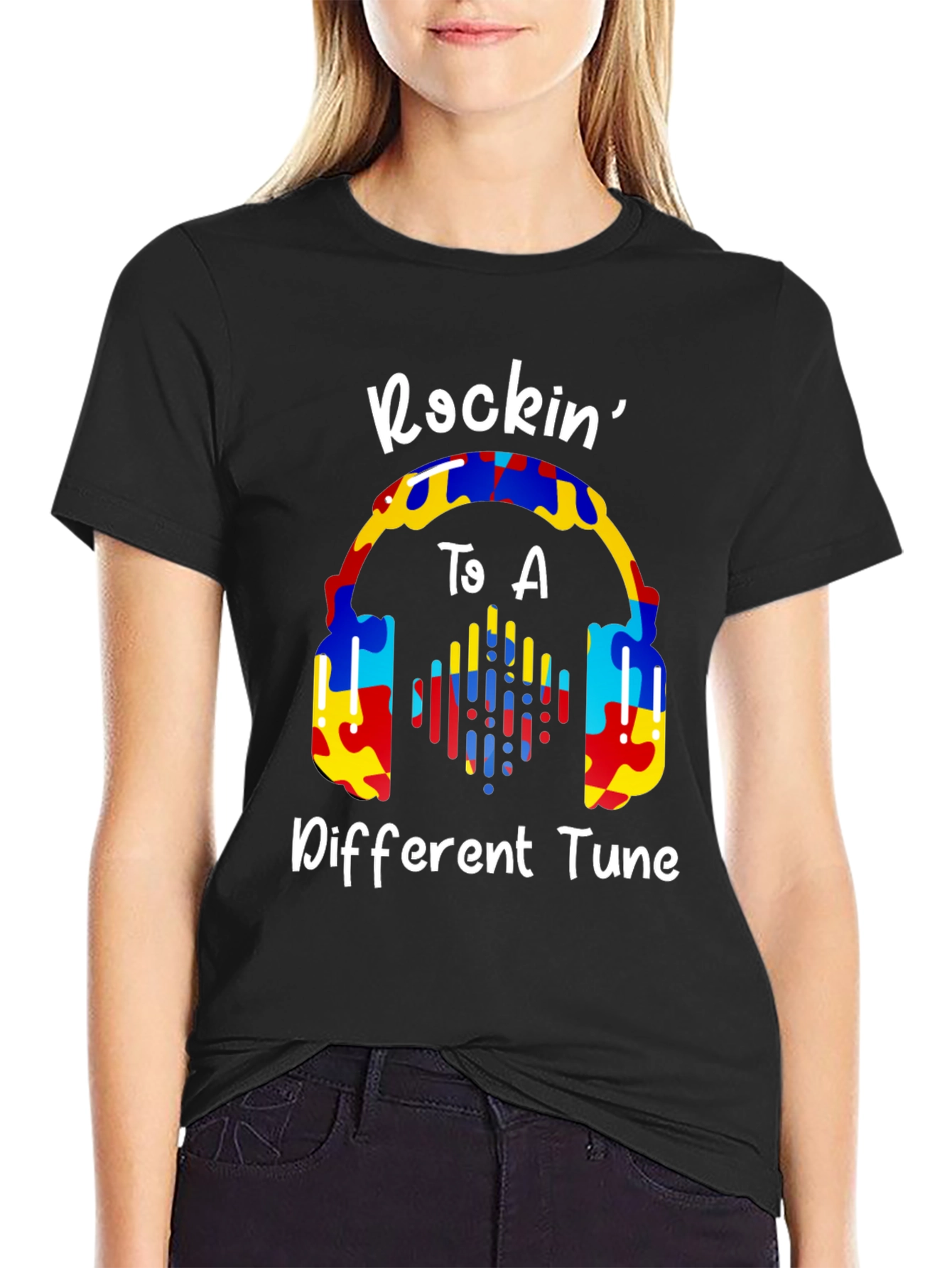 Rockin to a Different Tune Autism Awareness T-Shirt