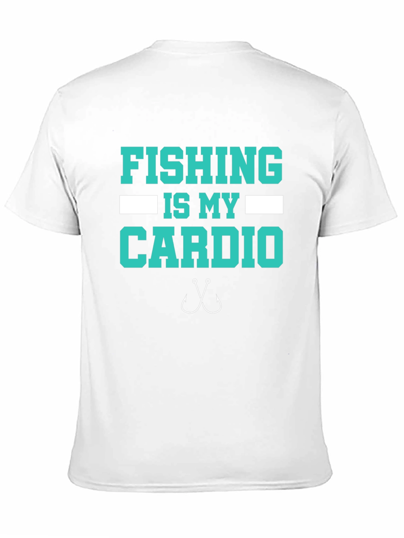 Fishing Is My Cardio T-Shirt - Black Cotton Tee