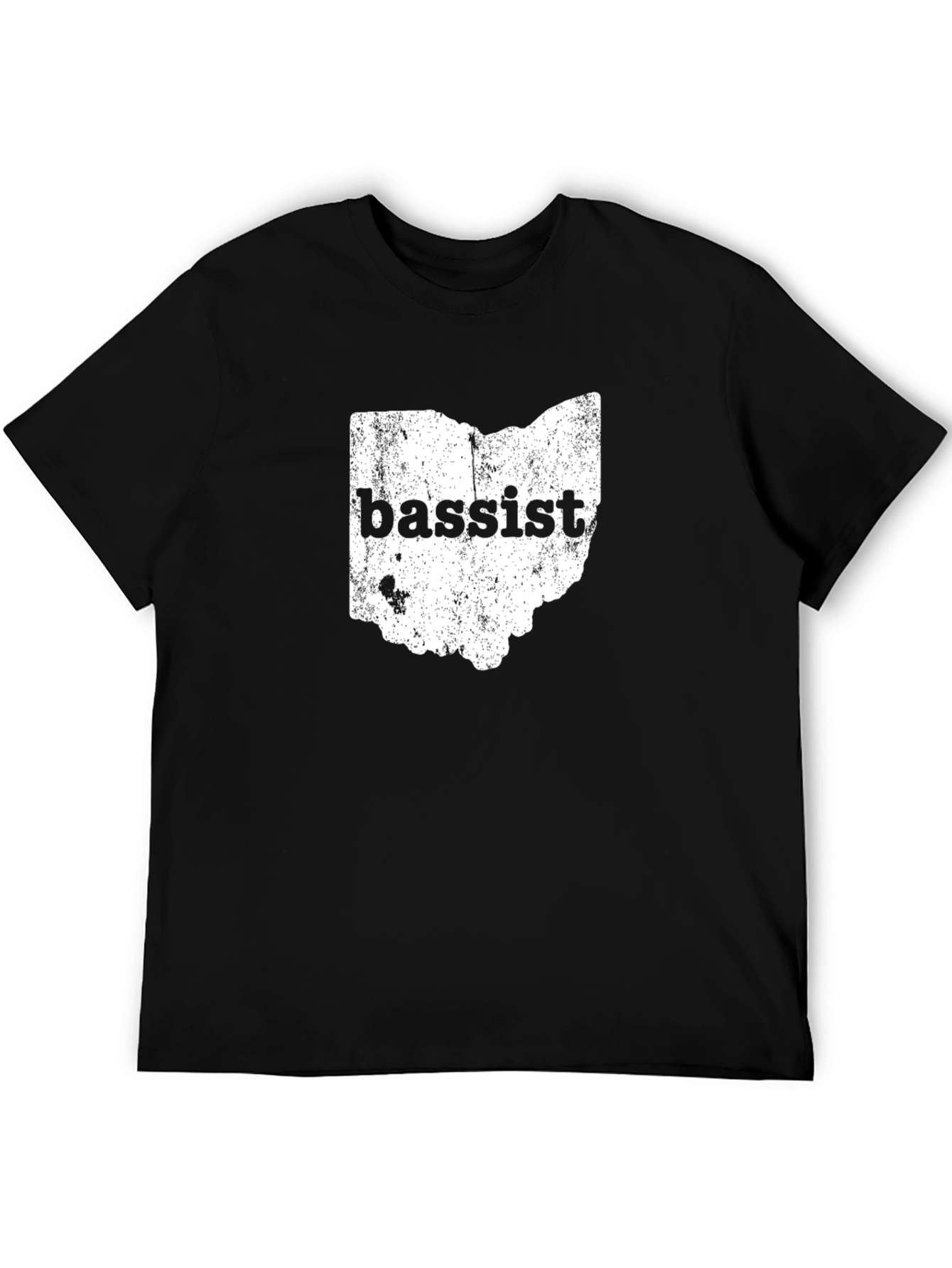 Ohio Bassist Distressed Graphic Tee - Black