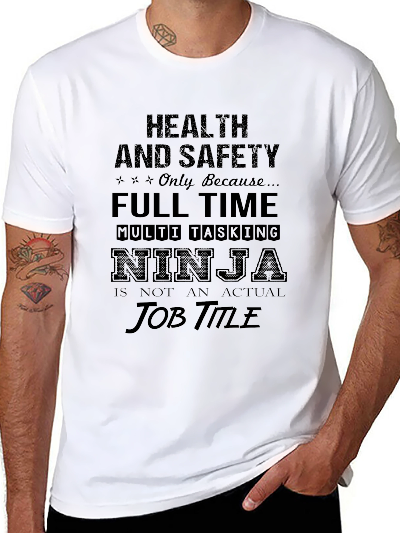 Health & Safety Ninja Mens Graphic Tee