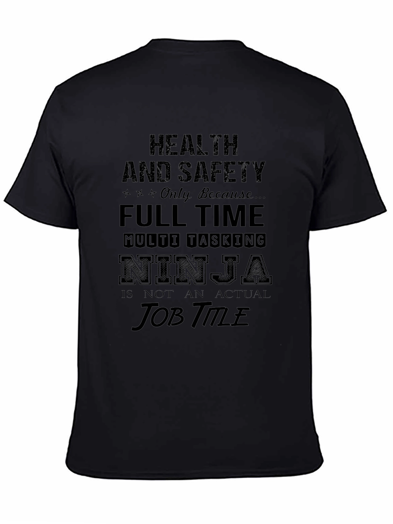 Health & Safety Ninja Mens Graphic Tee
