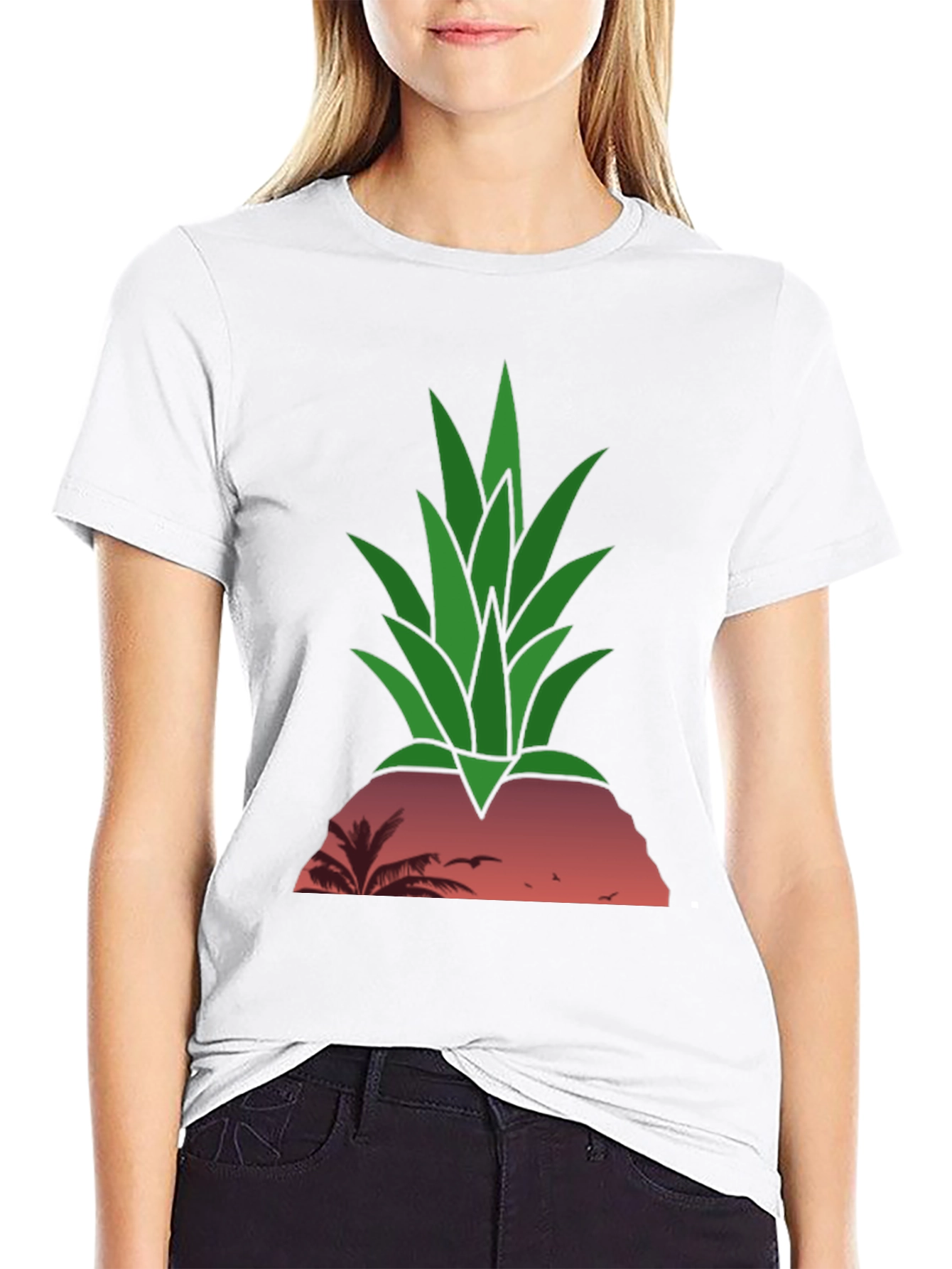 Tropical Pineapple Sunset T-Shirt