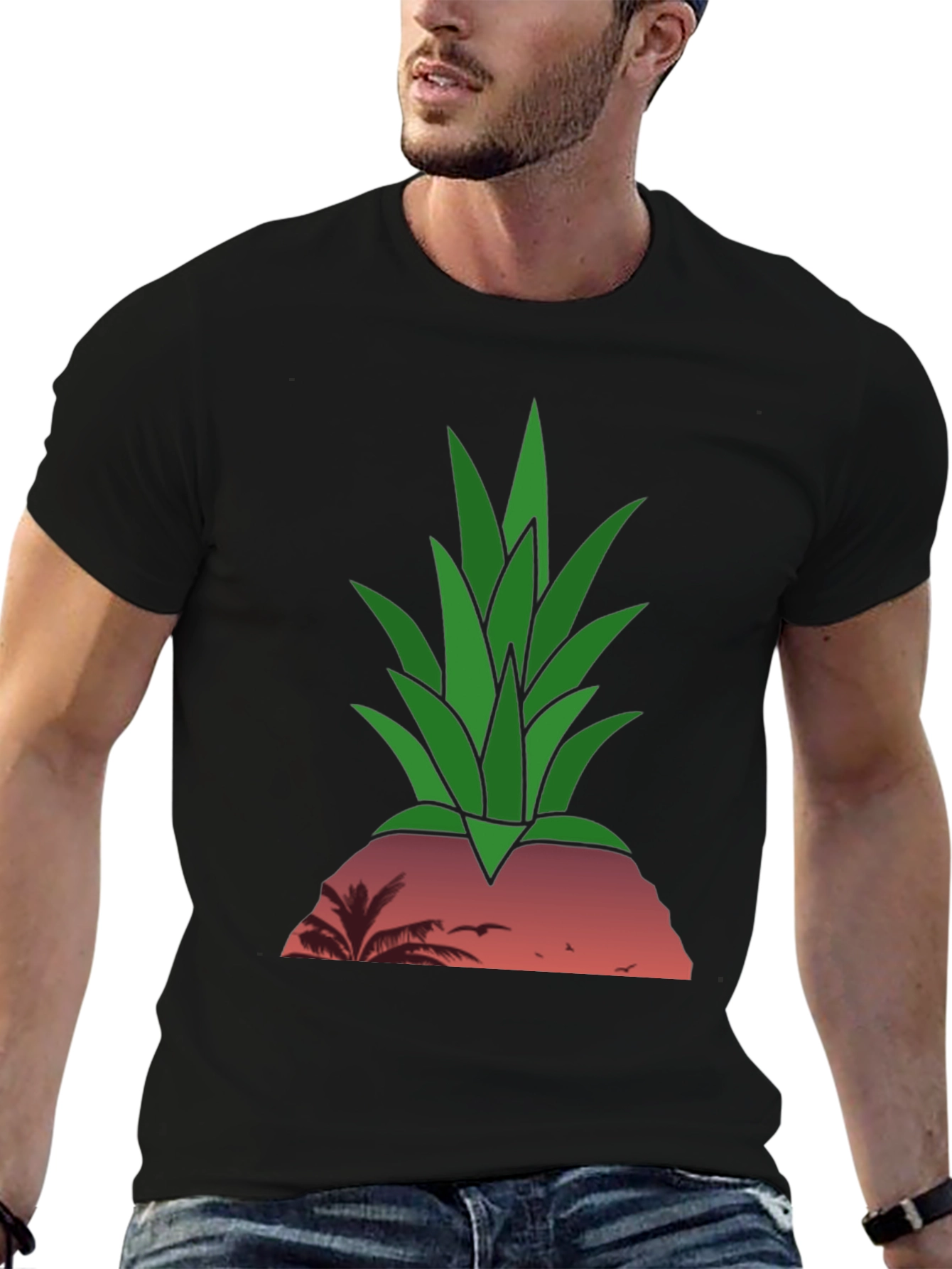 Tropical Pineapple Sunset T-Shirt