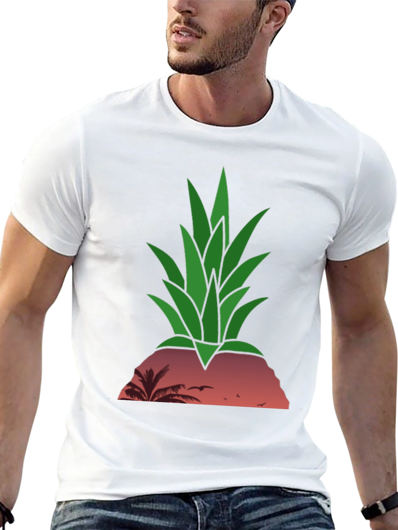 Tropical Pineapple Sunset T-Shirt