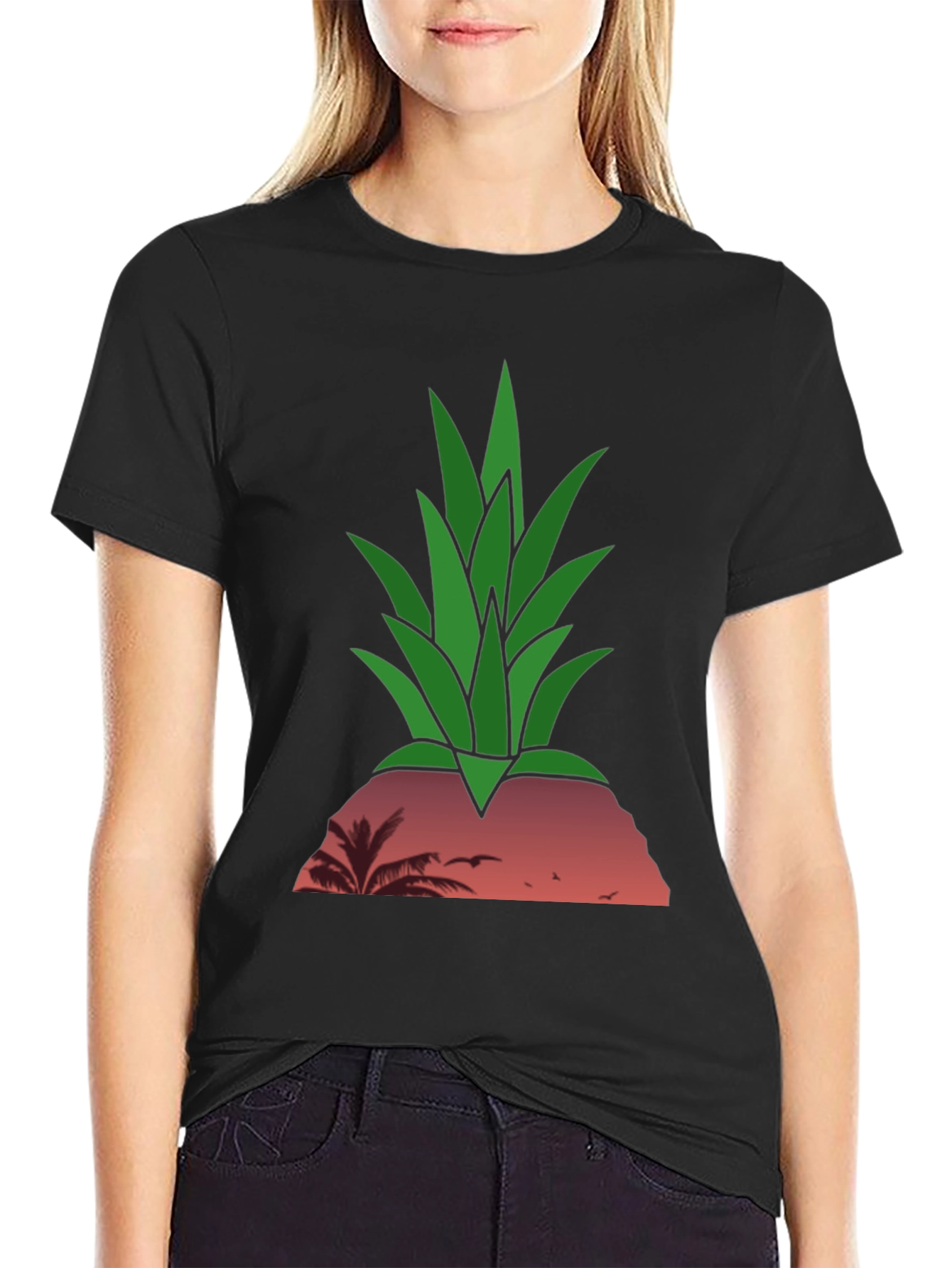 Tropical Pineapple Sunset T-Shirt