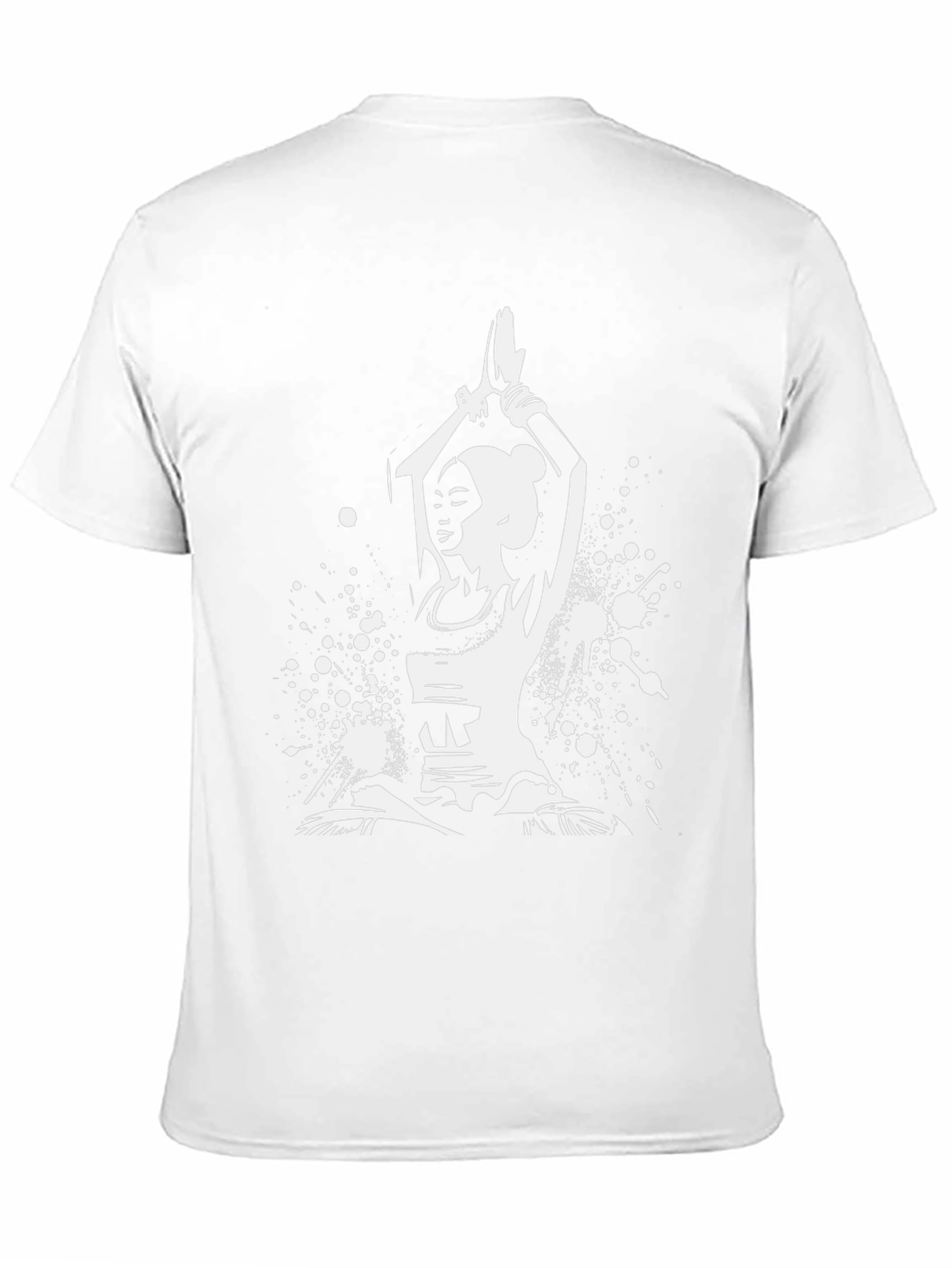Yoga Pose Graphic Tee - Black Cotton Blend Shirt