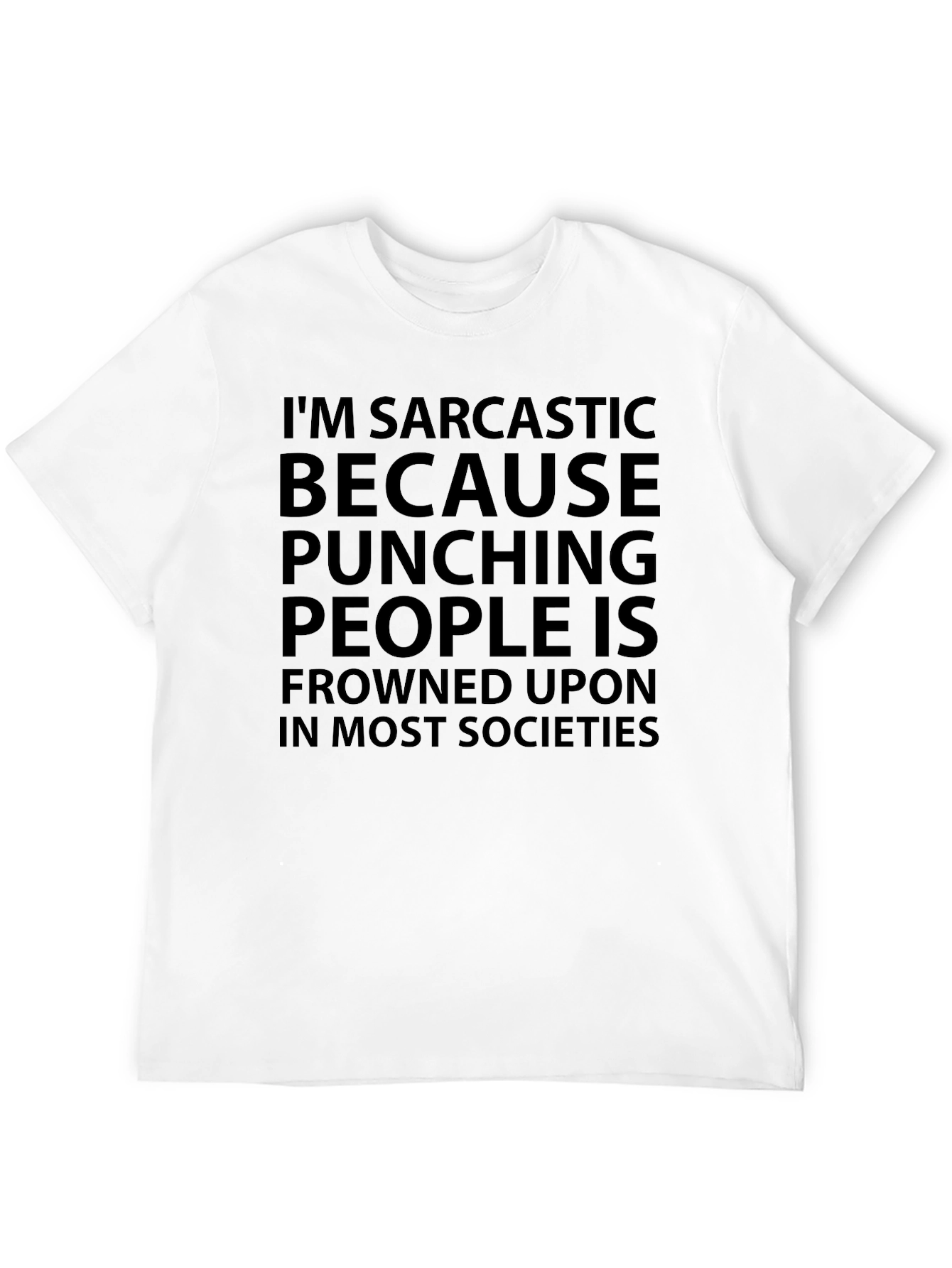 Sarcastic Punching People Tee - Funny Slogan T-Shirt