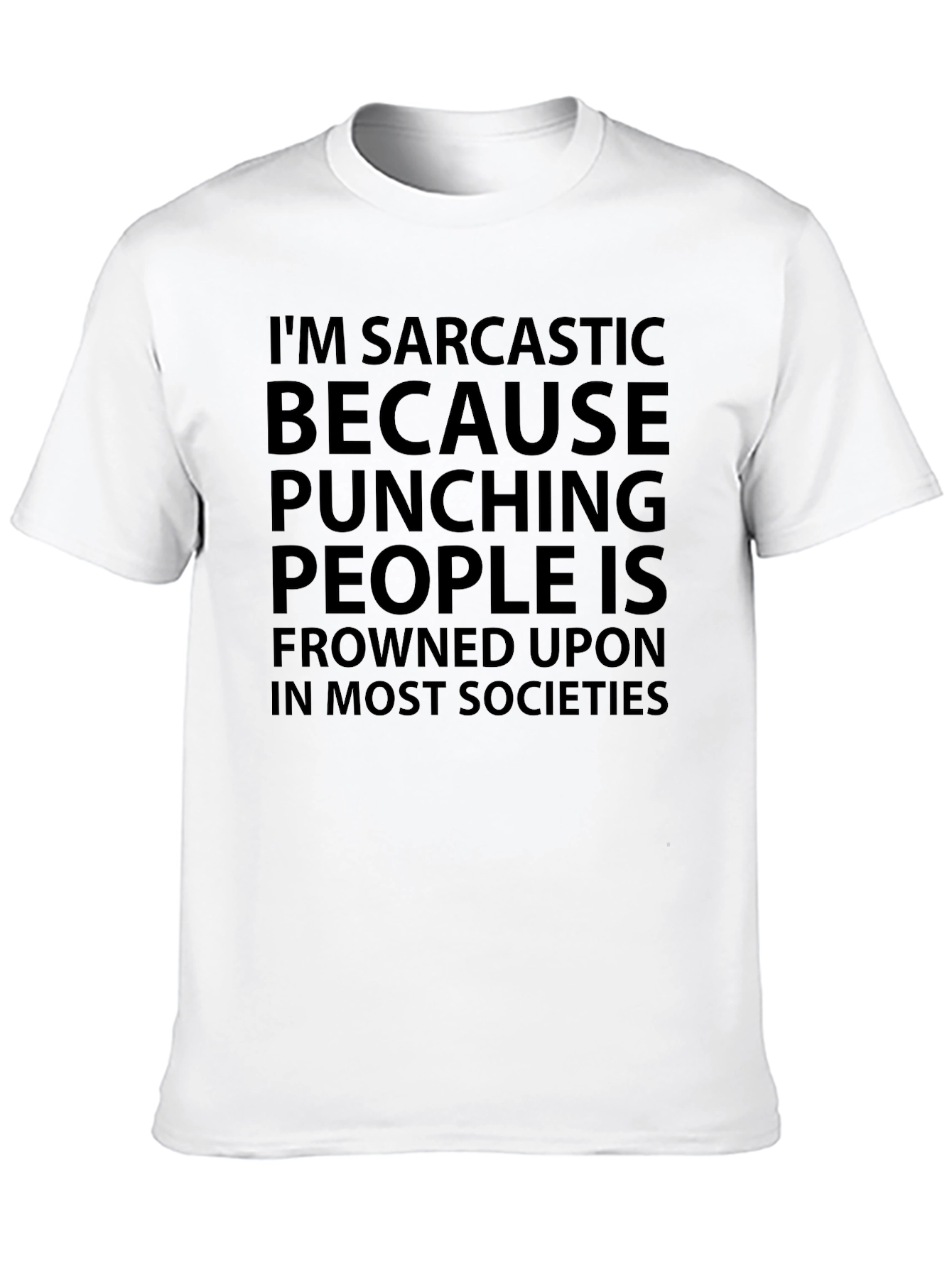 Sarcastic Punching People Tee - Funny Slogan T-Shirt