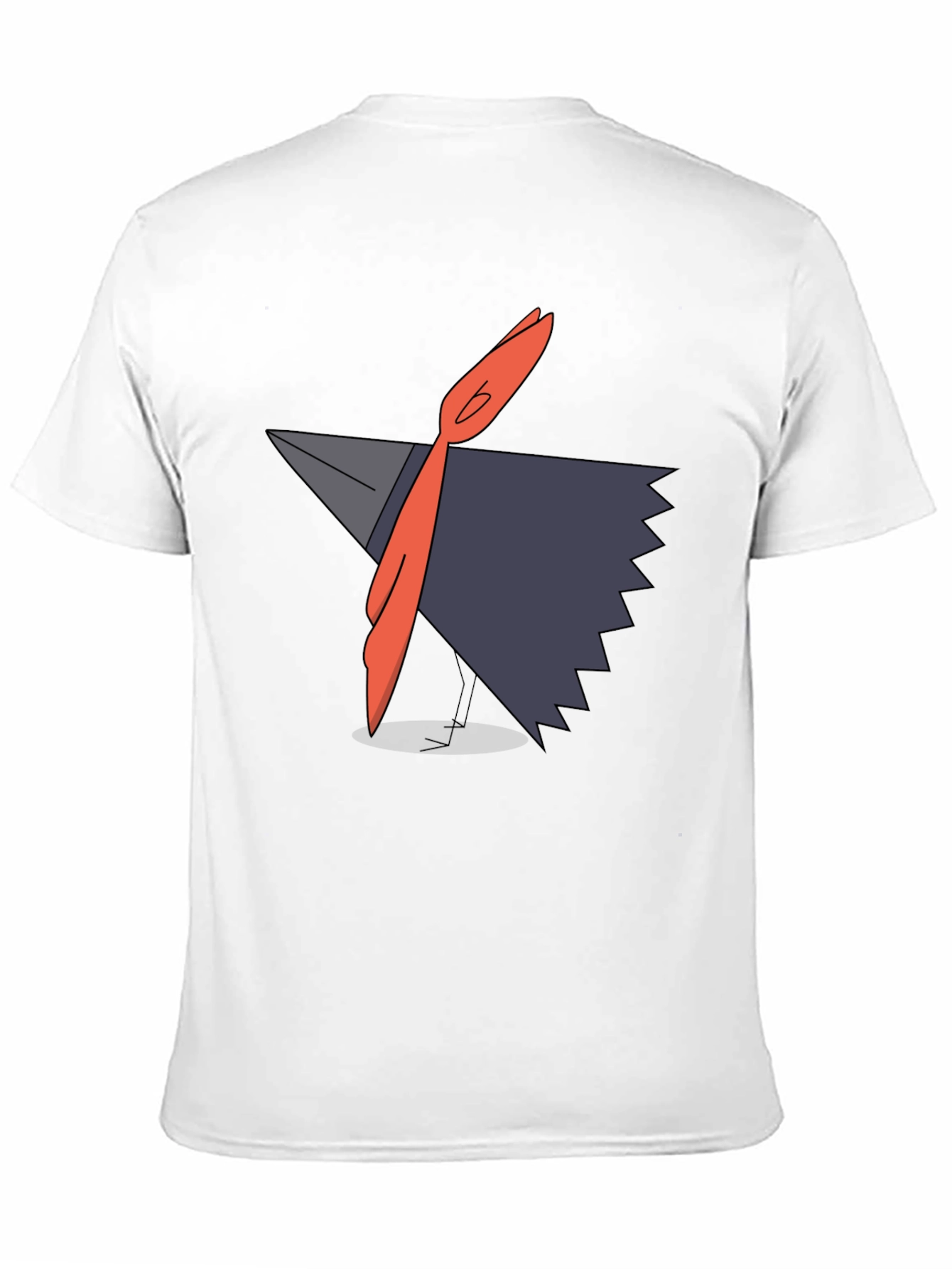 Modern Graphic Tee - Abstract Bird Design