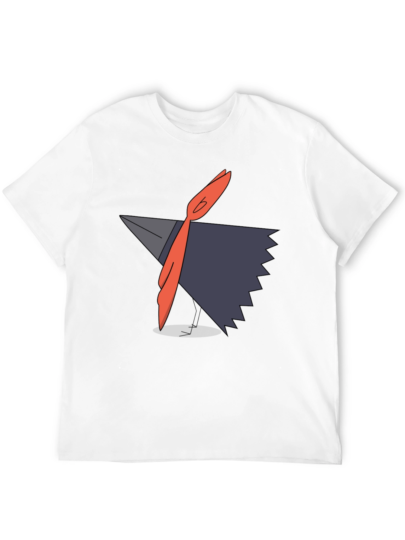 Modern Graphic Tee - Abstract Bird Design