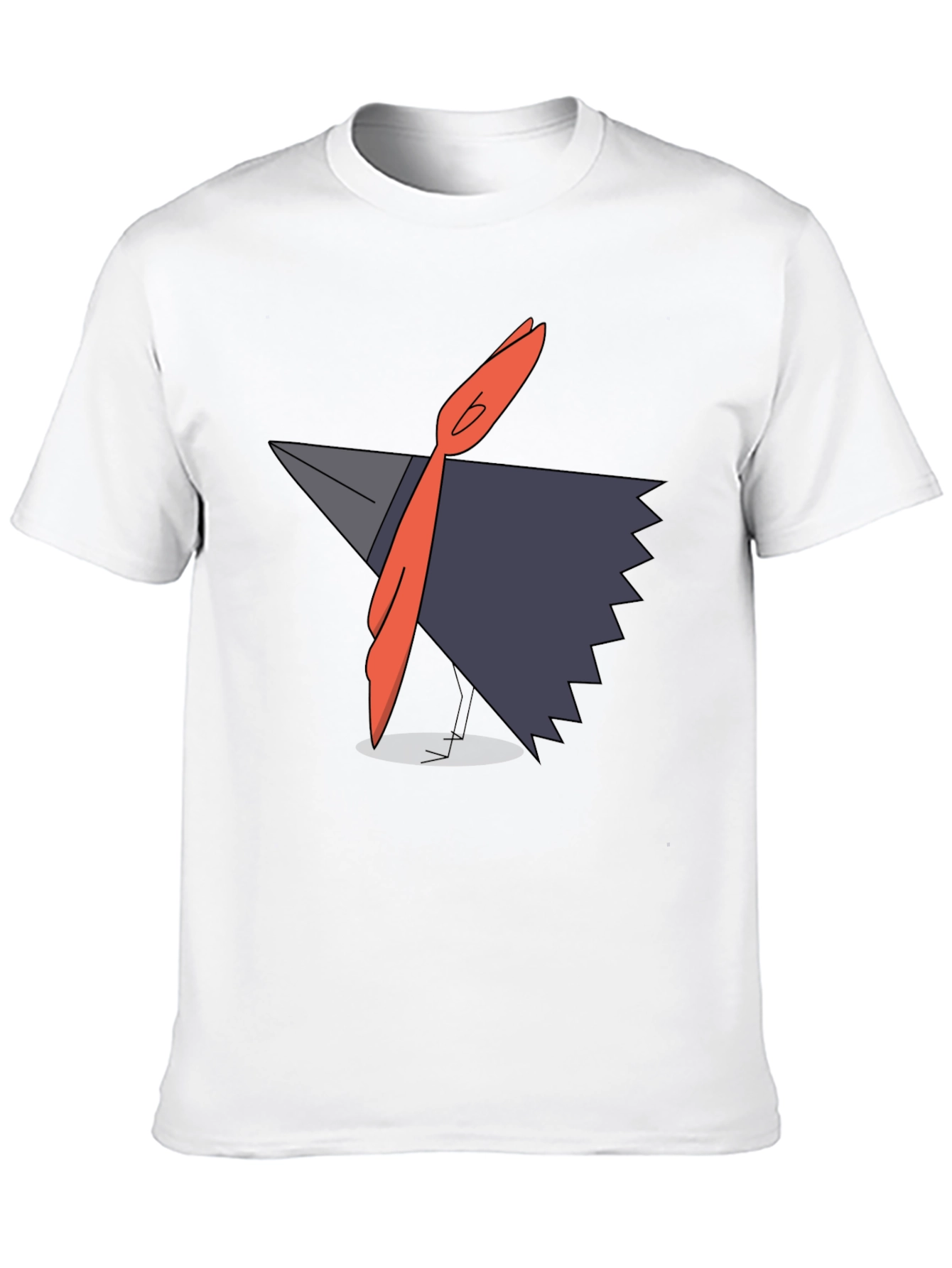 Modern Graphic Tee - Abstract Bird Design