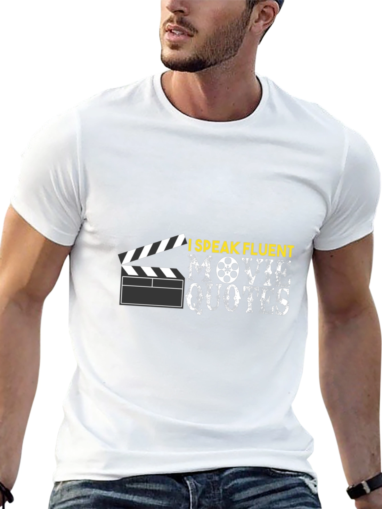 I Speak Fluent Movie Quotes Black T-Shirt