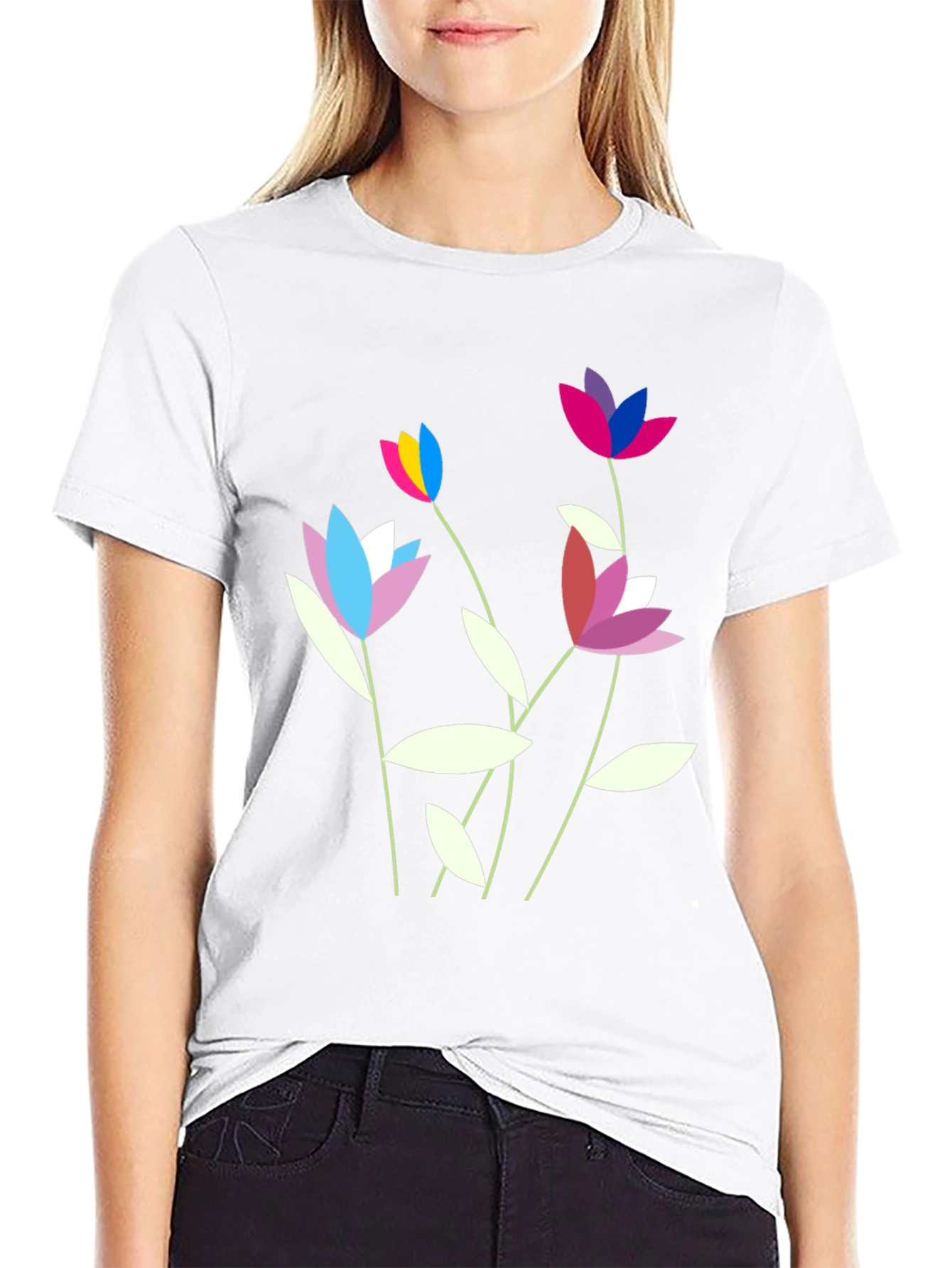 Floral Pride Graphic Tee - Unisex Black T-Shirt