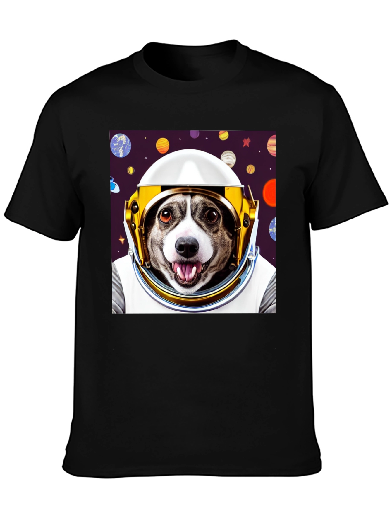 Dog Astronaut Graphic Tee - Space Pup T-Shirt