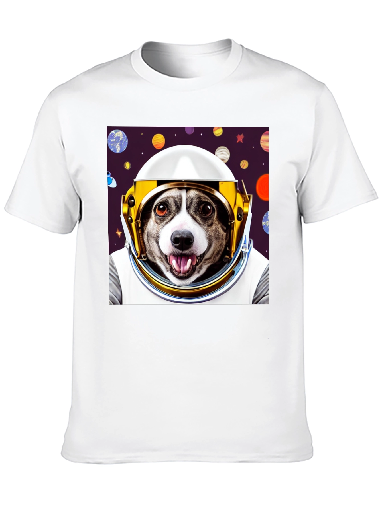 Dog Astronaut Graphic Tee - Space Pup T-Shirt