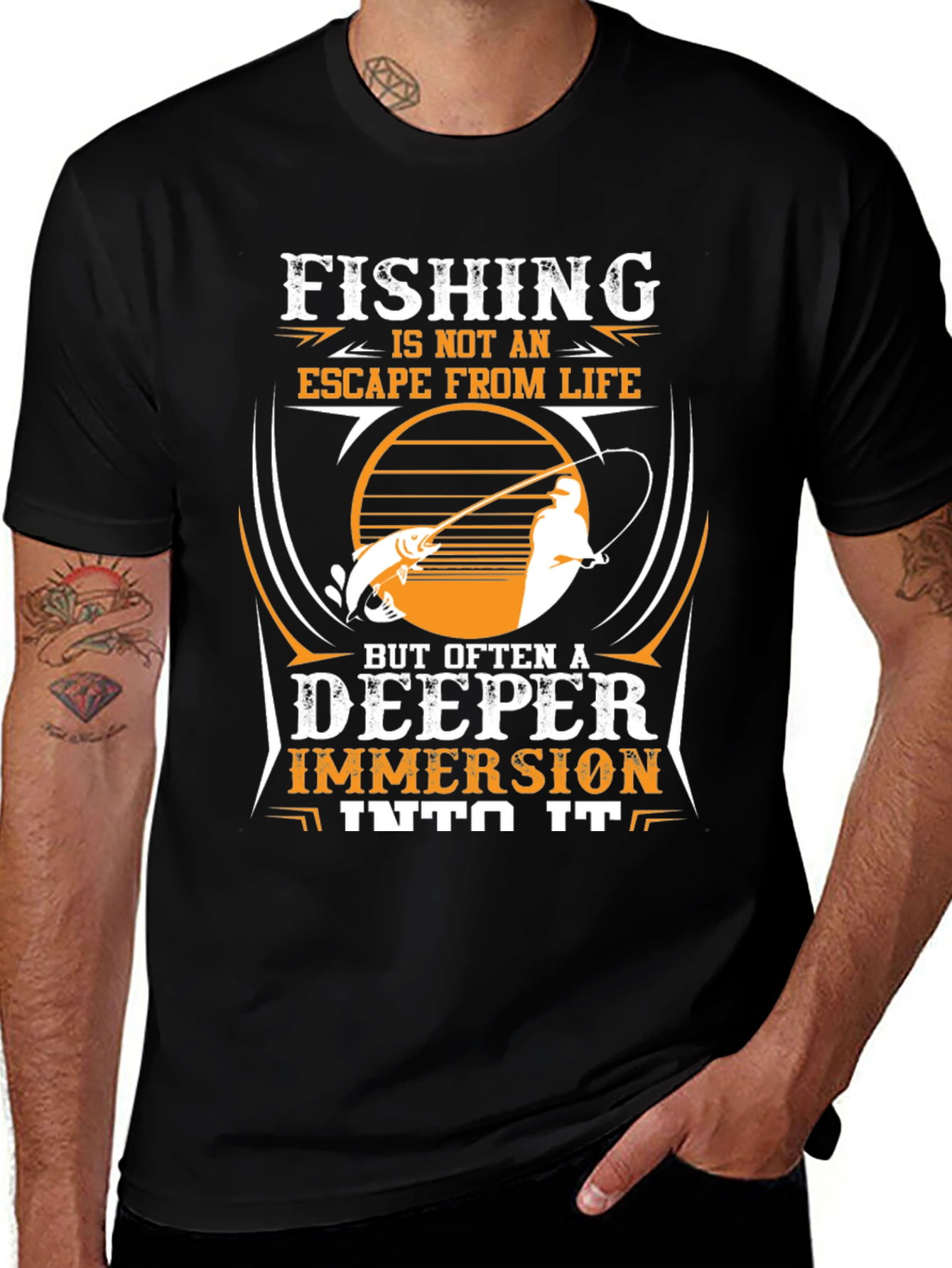 Fishing Immersion Graphic Tee