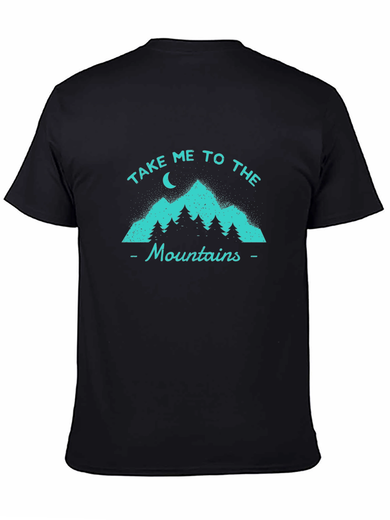 Take Me To The Mountains Graphic Tee - Black