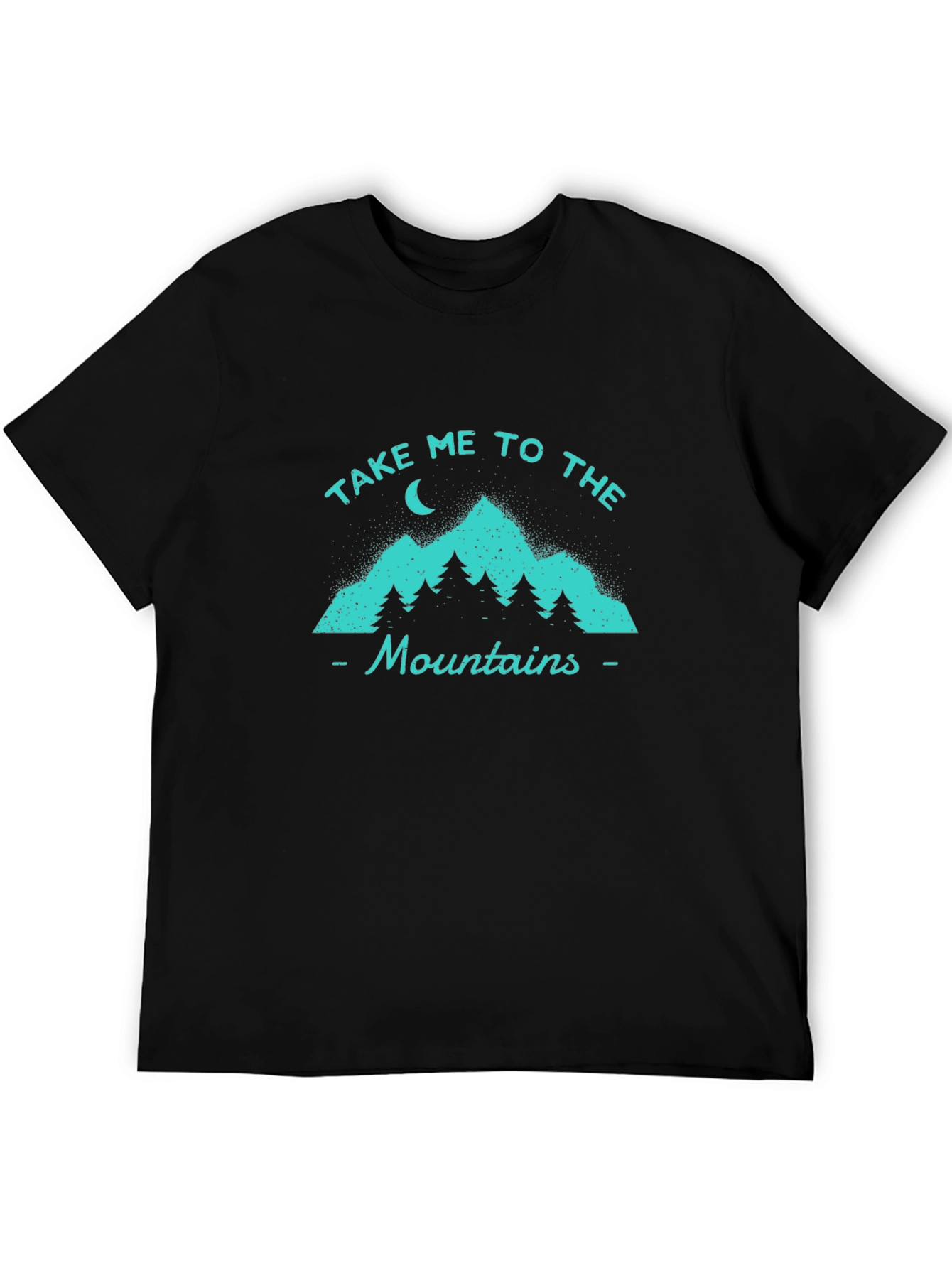 Take Me To The Mountains Graphic Tee - Black