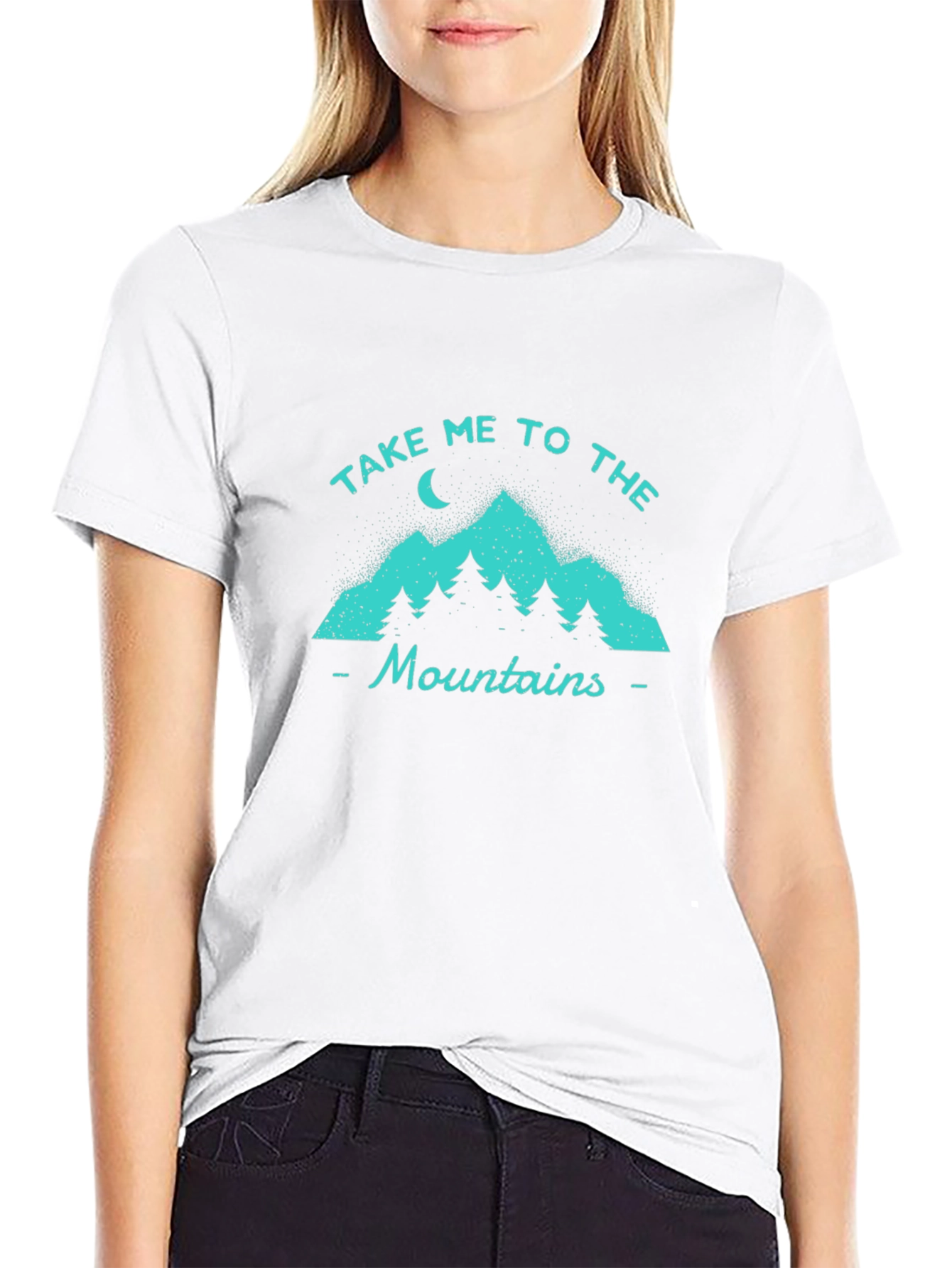Take Me To The Mountains Graphic Tee - Black