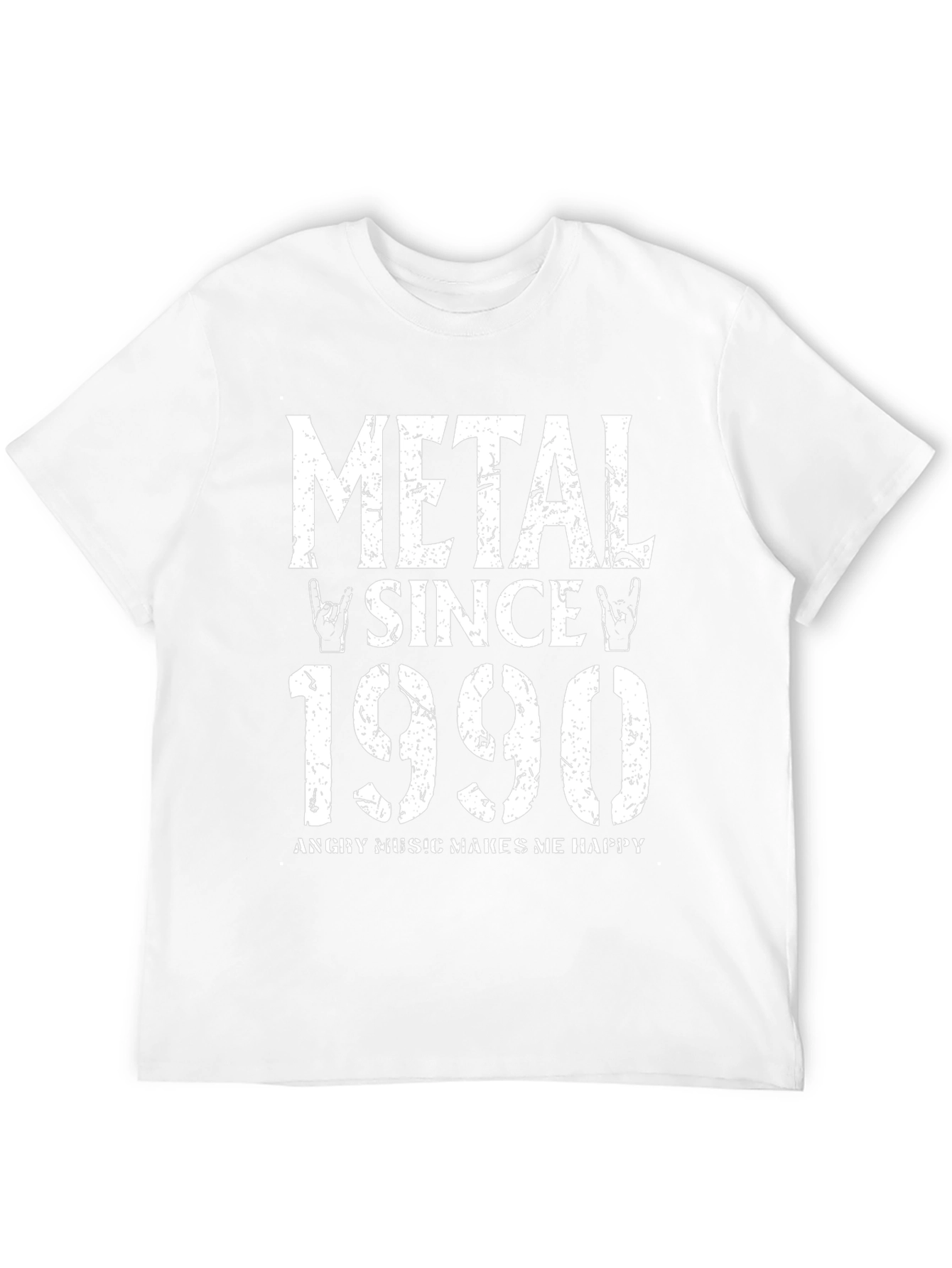 Metal Since 1990 Black T-Shirt Rock Music Tee