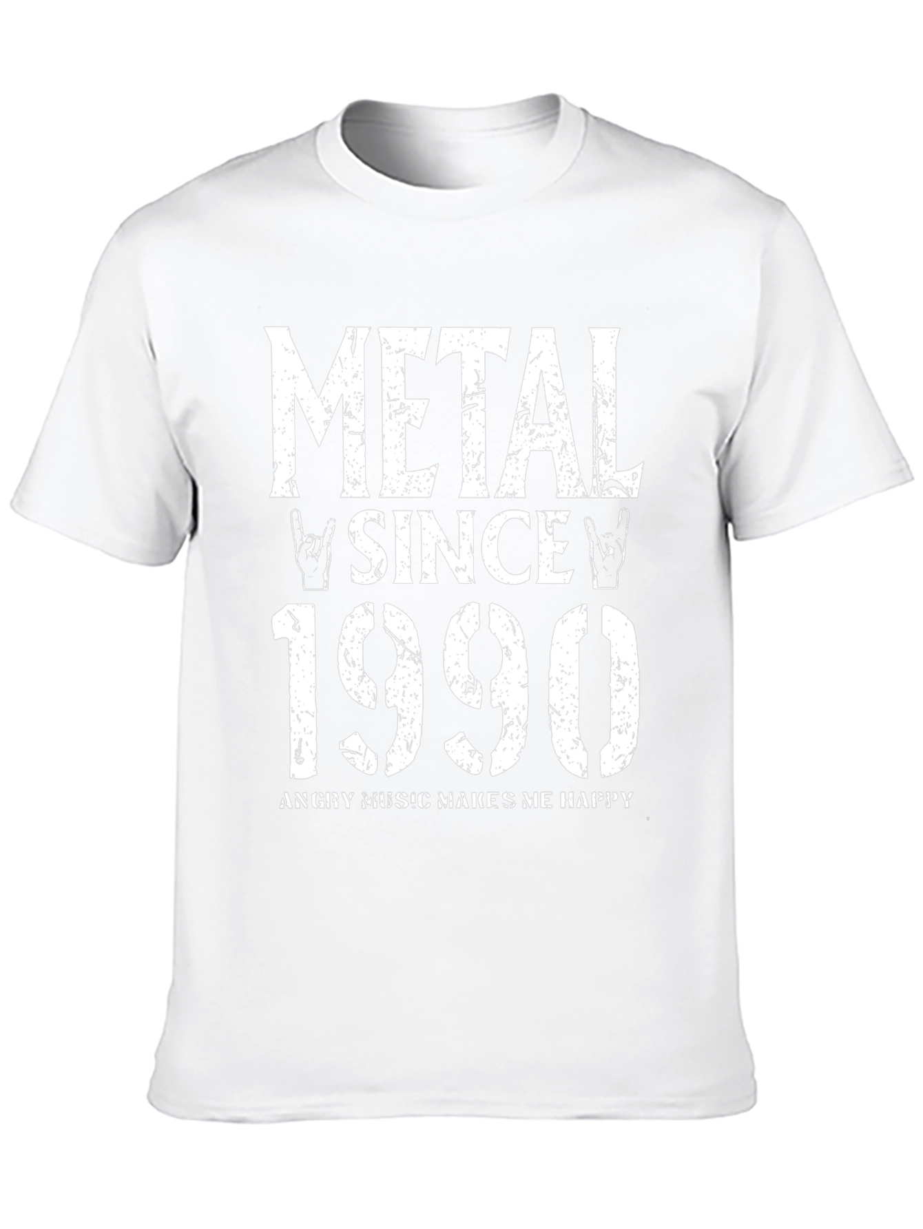 Metal Since 1990 Black T-Shirt Rock Music Tee