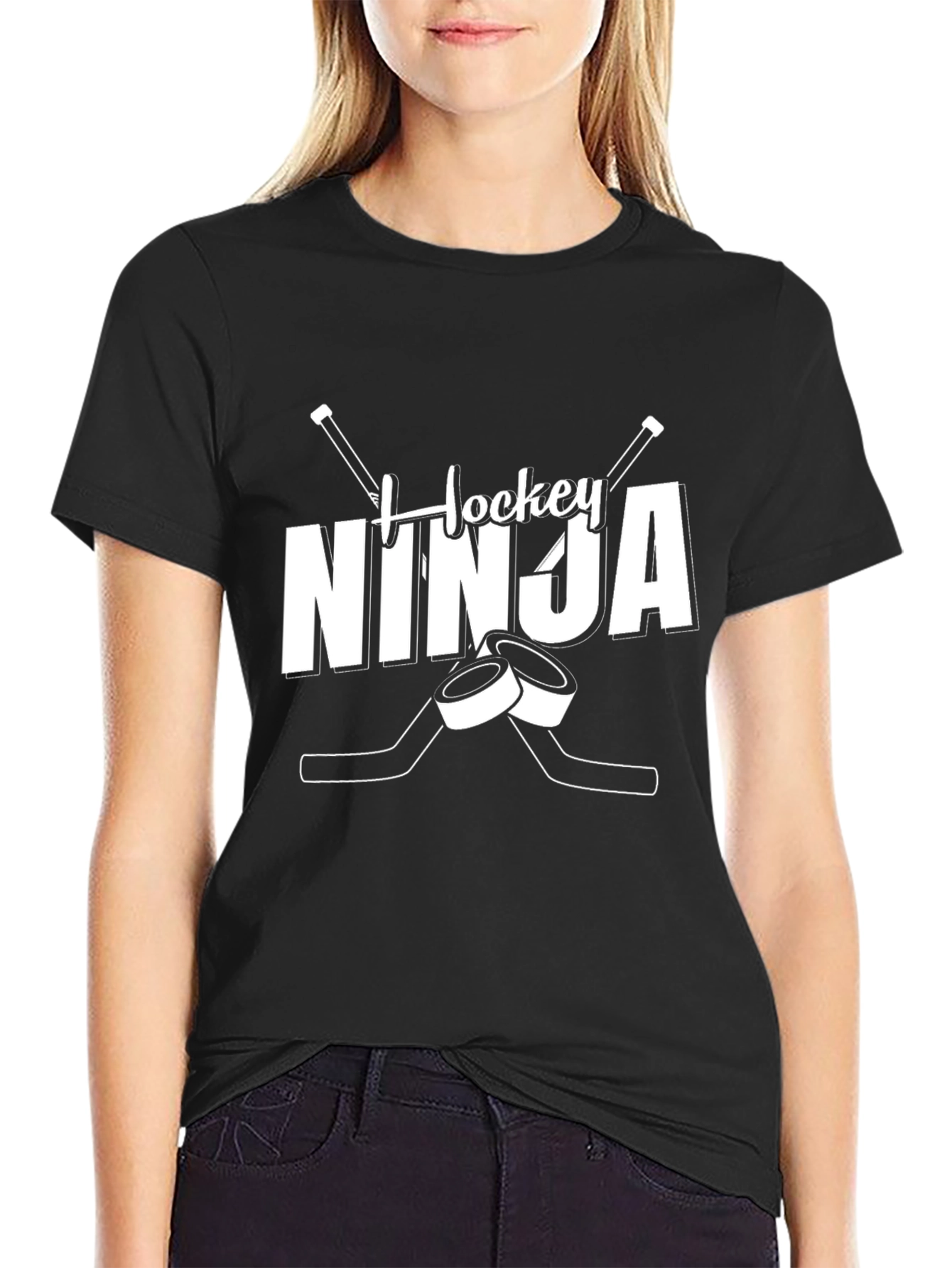 Hockey Ninja Black T-Shirt