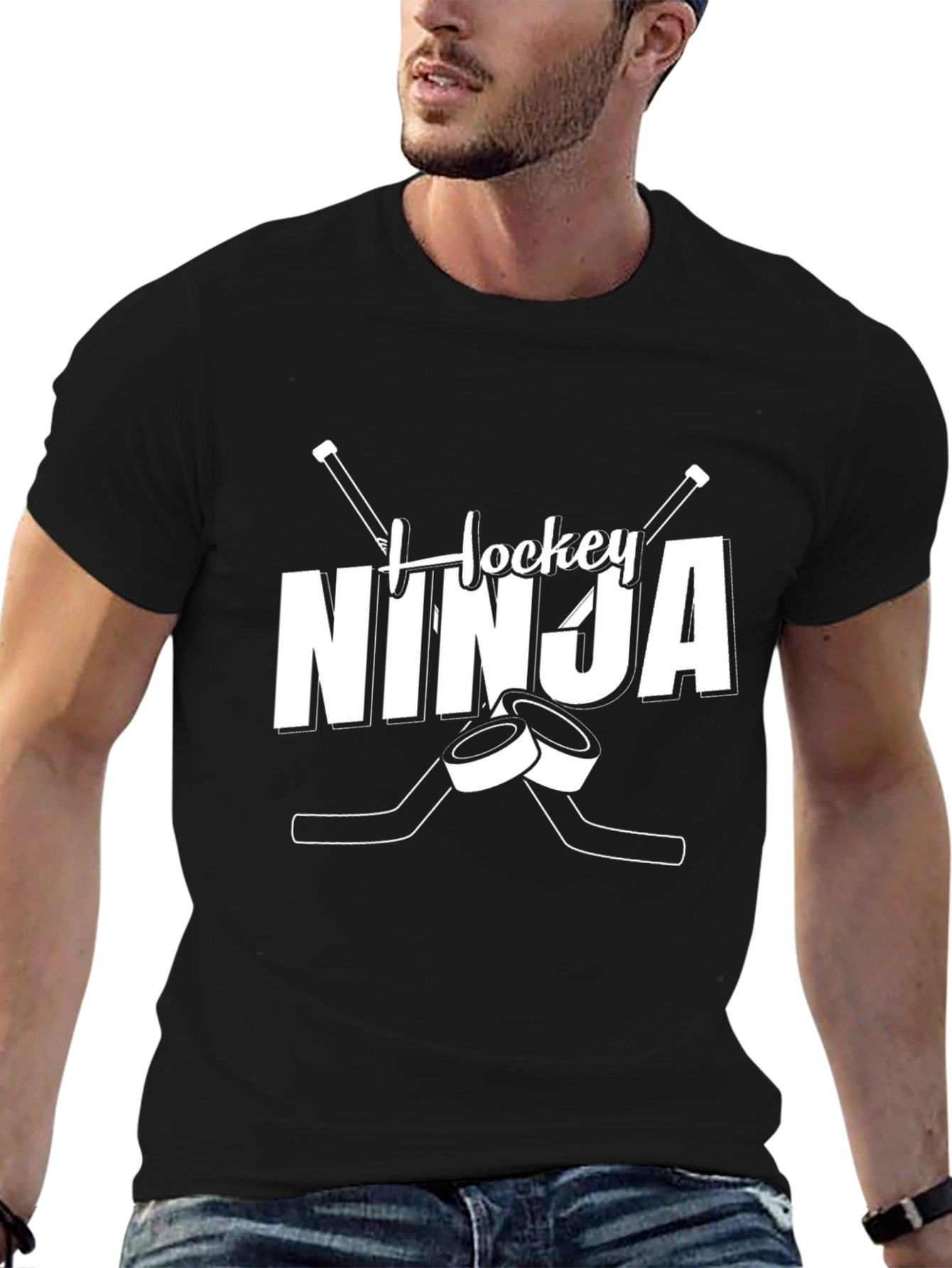 Hockey Ninja Black T-Shirt