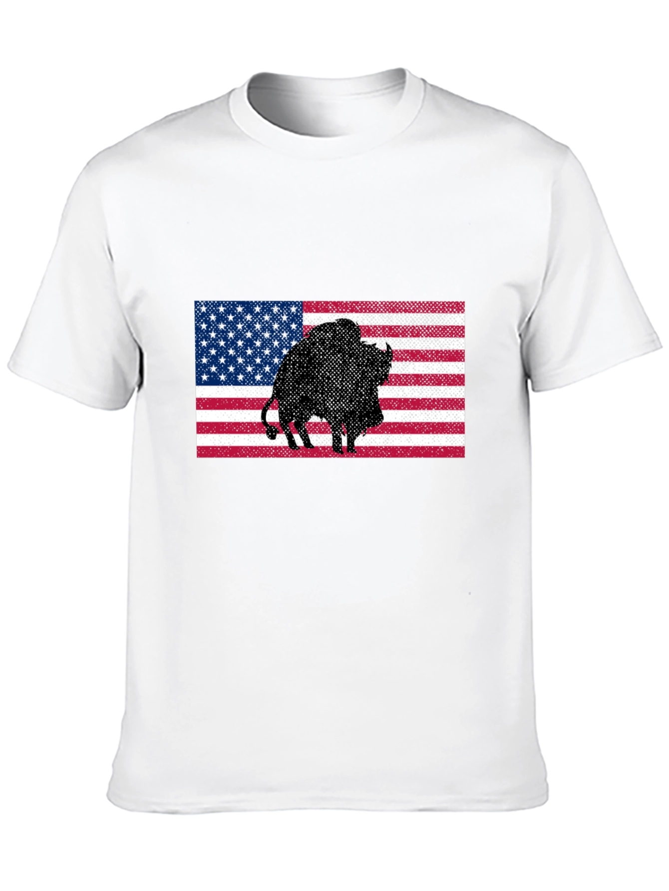 American Bison Flag Graphic Tee