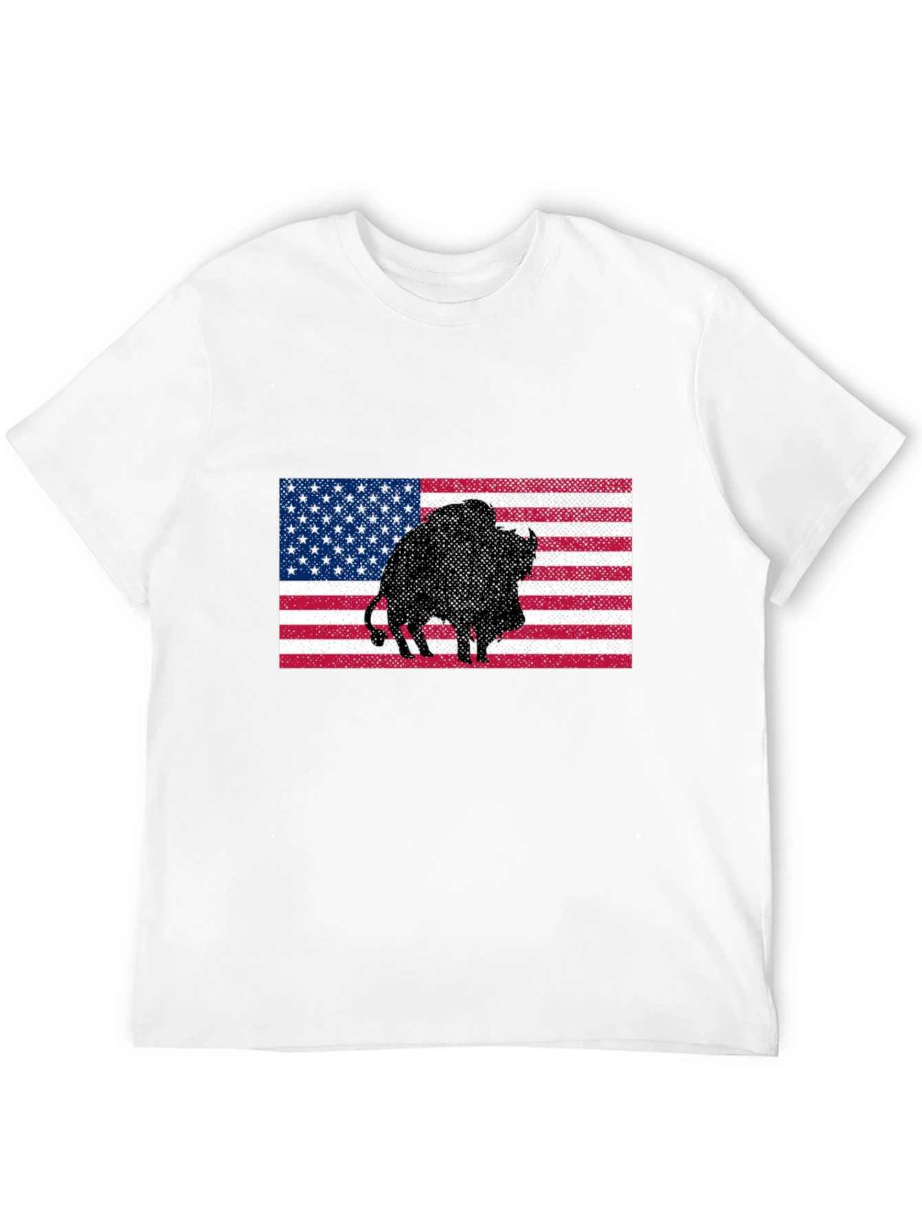 American Bison Flag Graphic Tee
