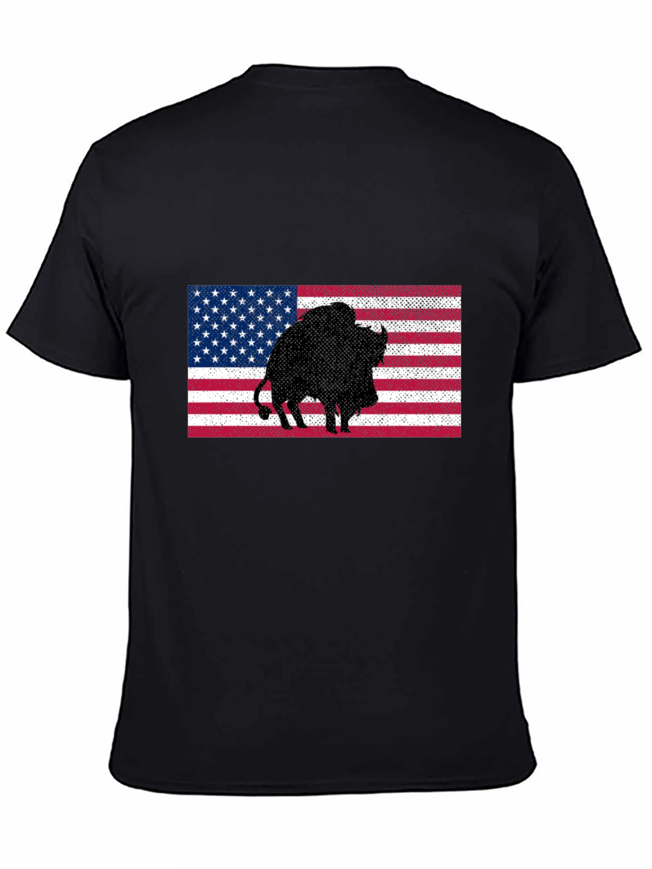 American Bison Flag Graphic Tee