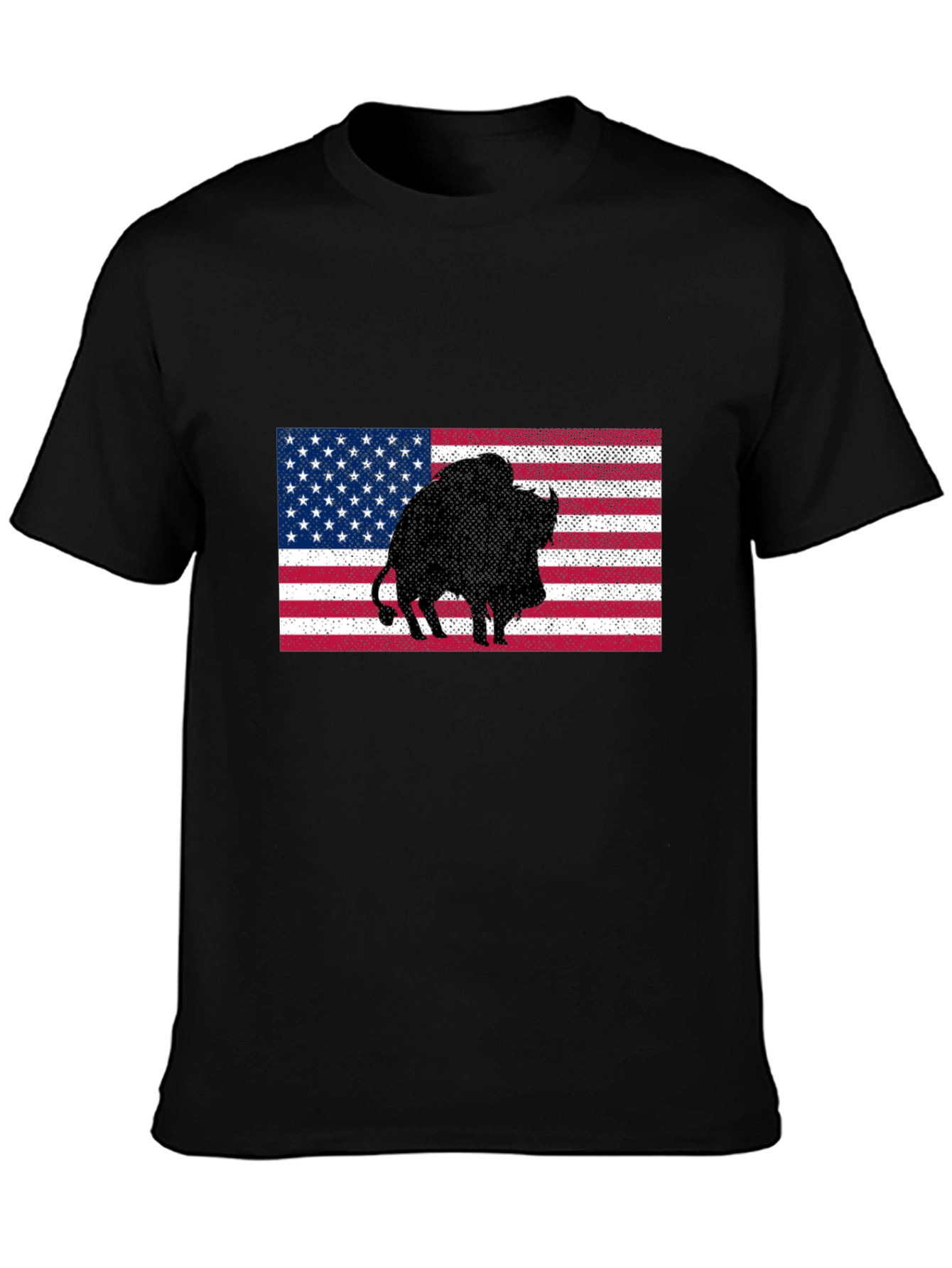 American Bison Flag Graphic Tee