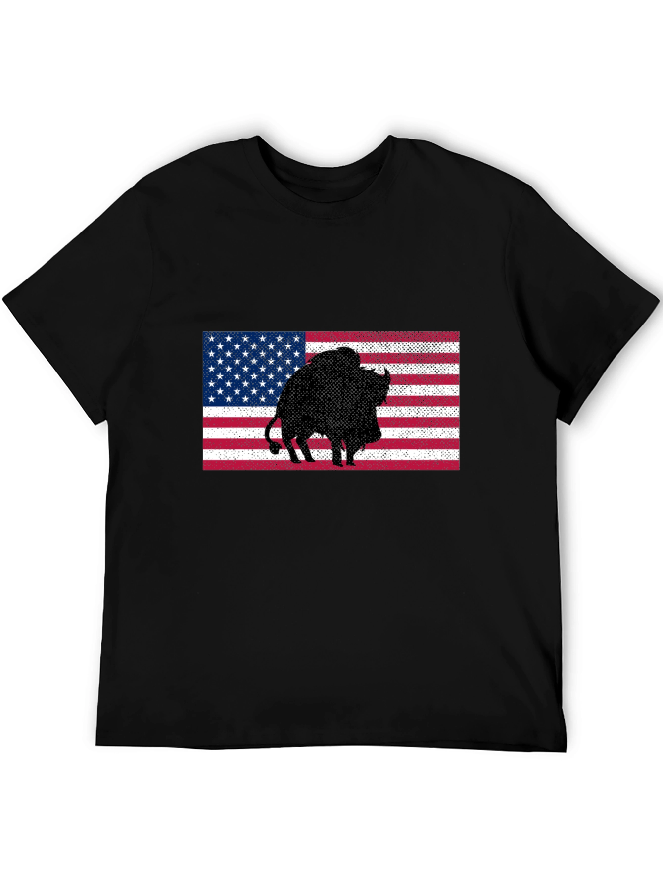 American Bison Flag Graphic Tee