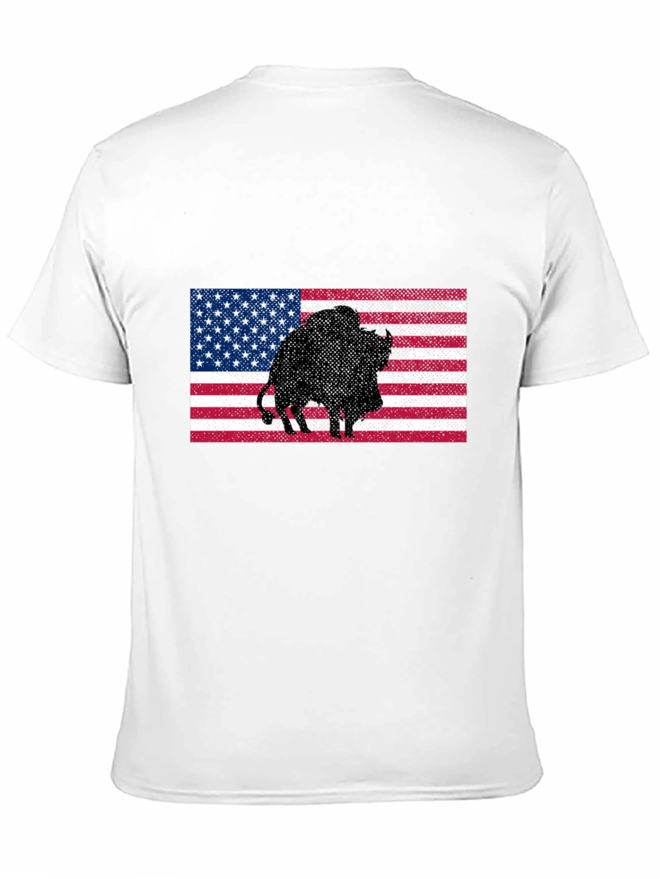 American Bison Flag Graphic Tee