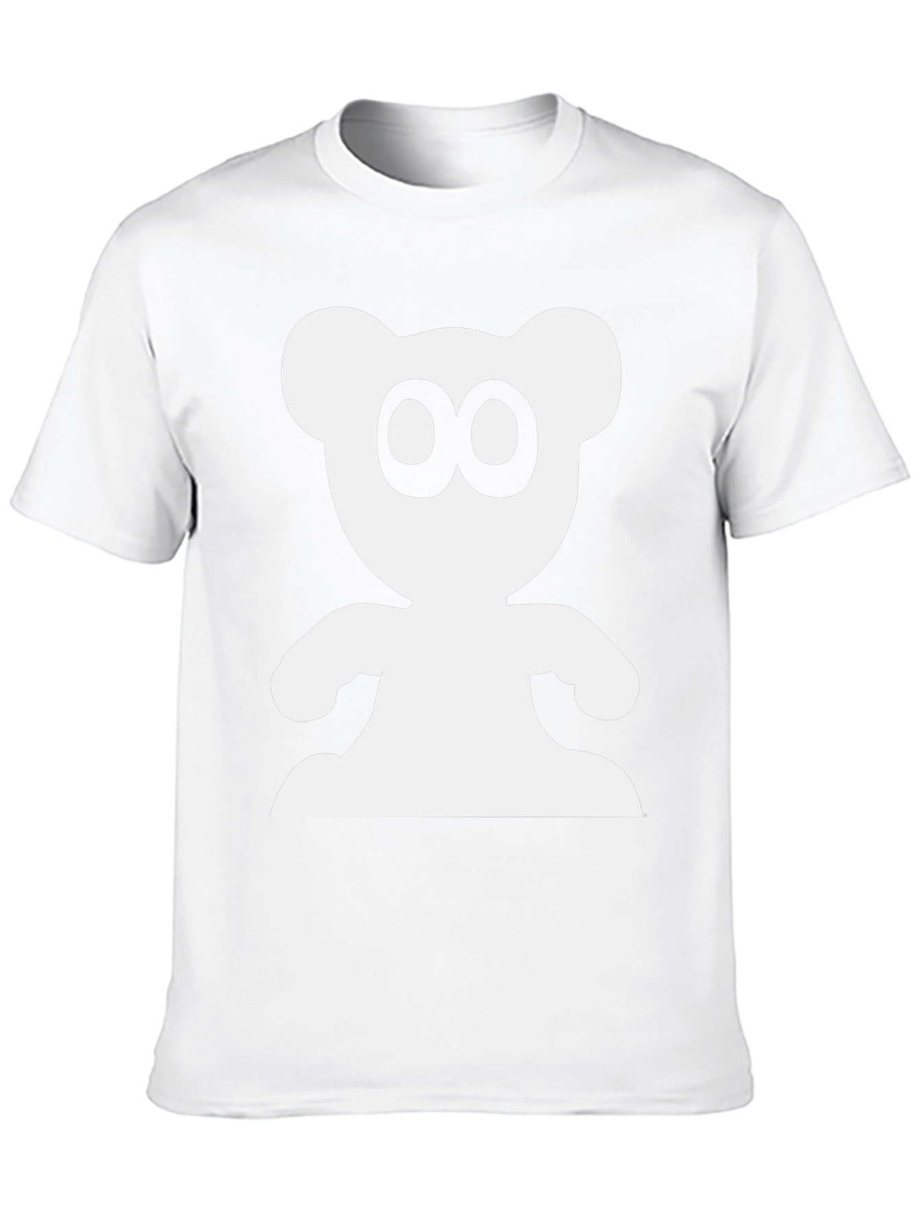 Cute Bear Graphic Black T-Shirt