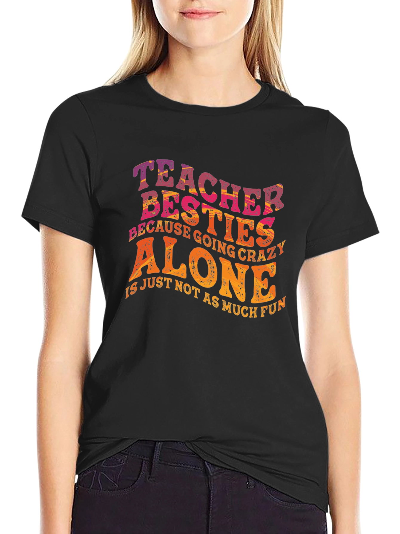 Teacher Besties Graphic T-Shirt