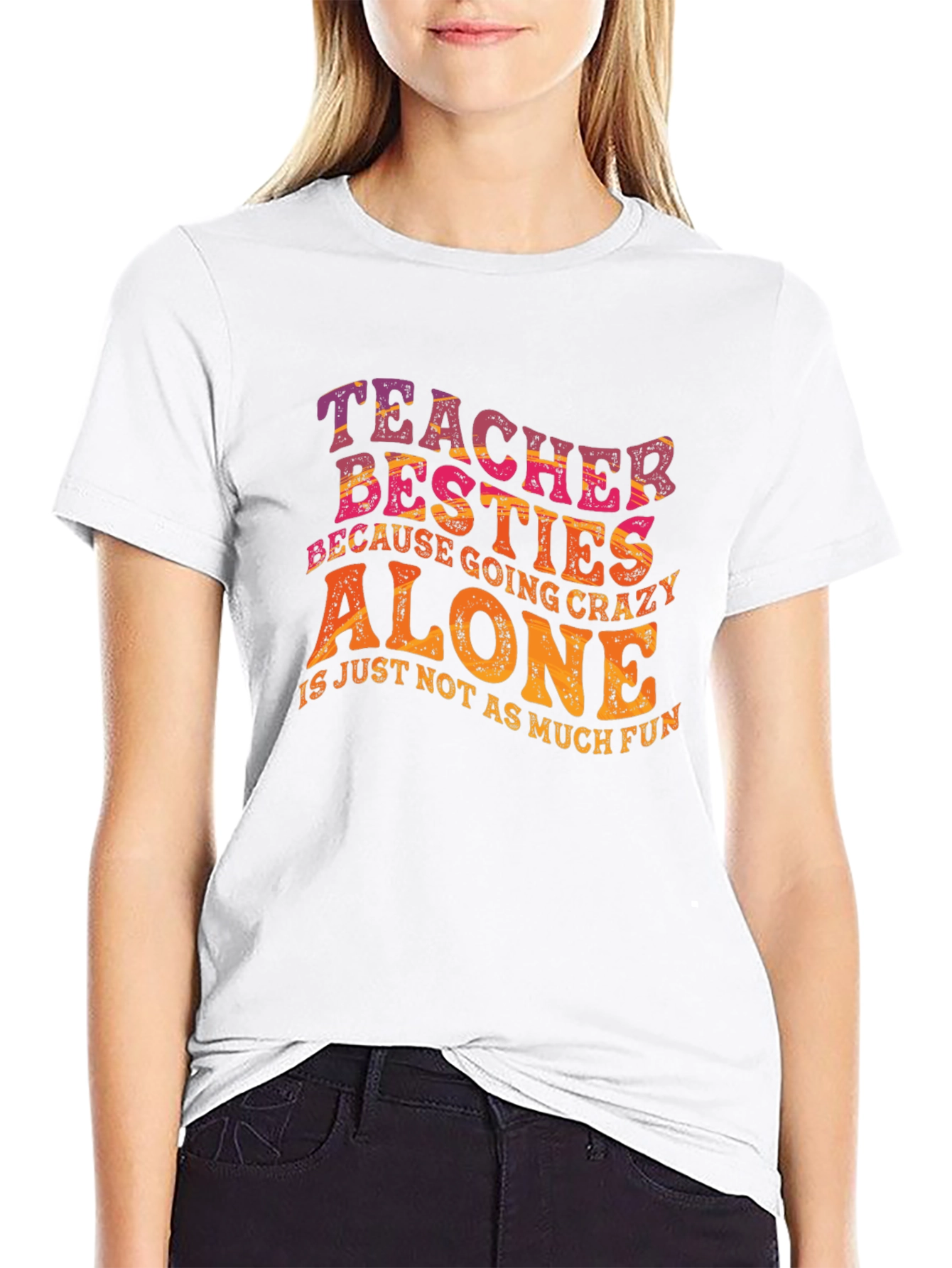 Teacher Besties Graphic T-Shirt