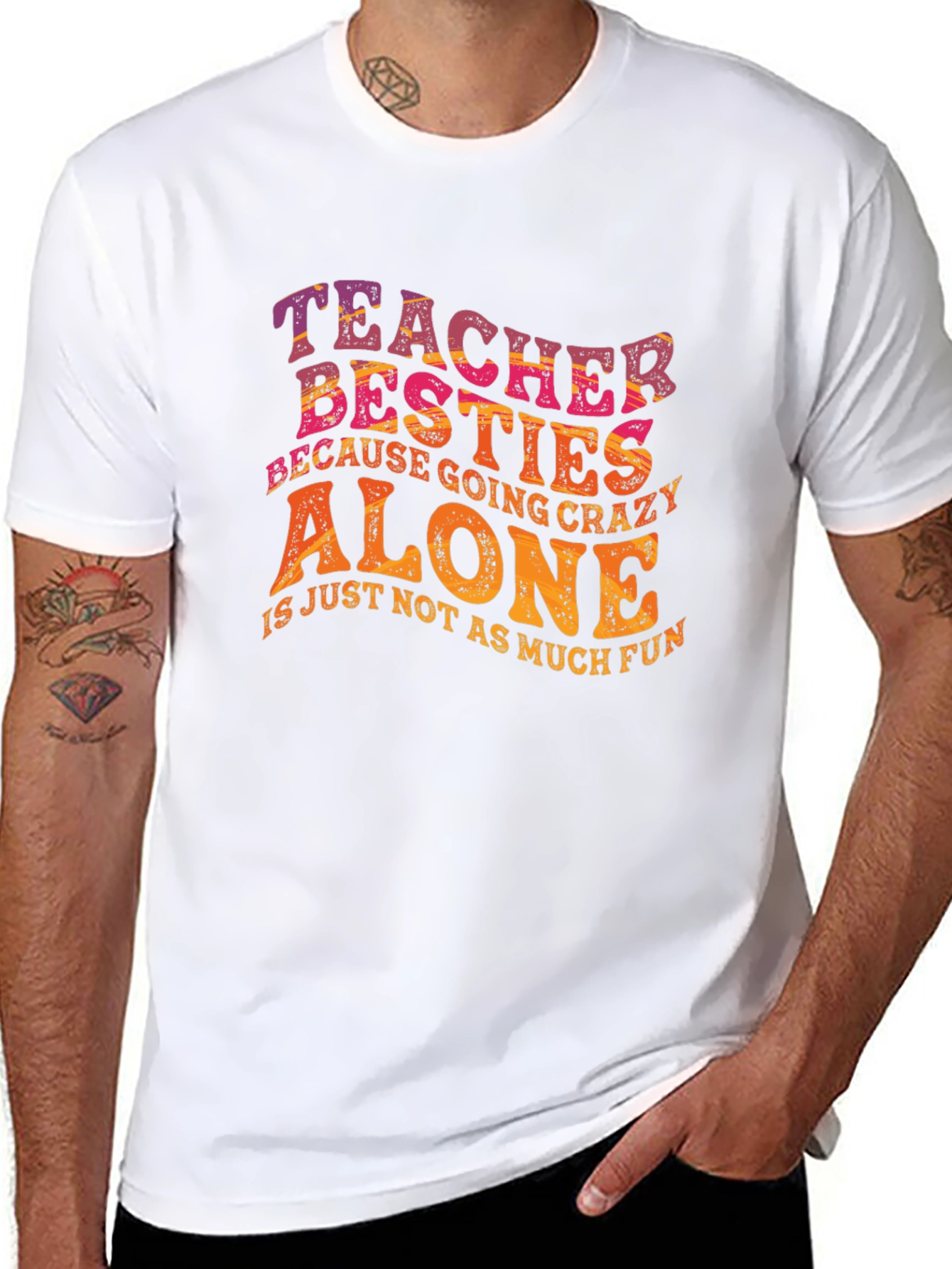 Teacher Besties Graphic T-Shirt