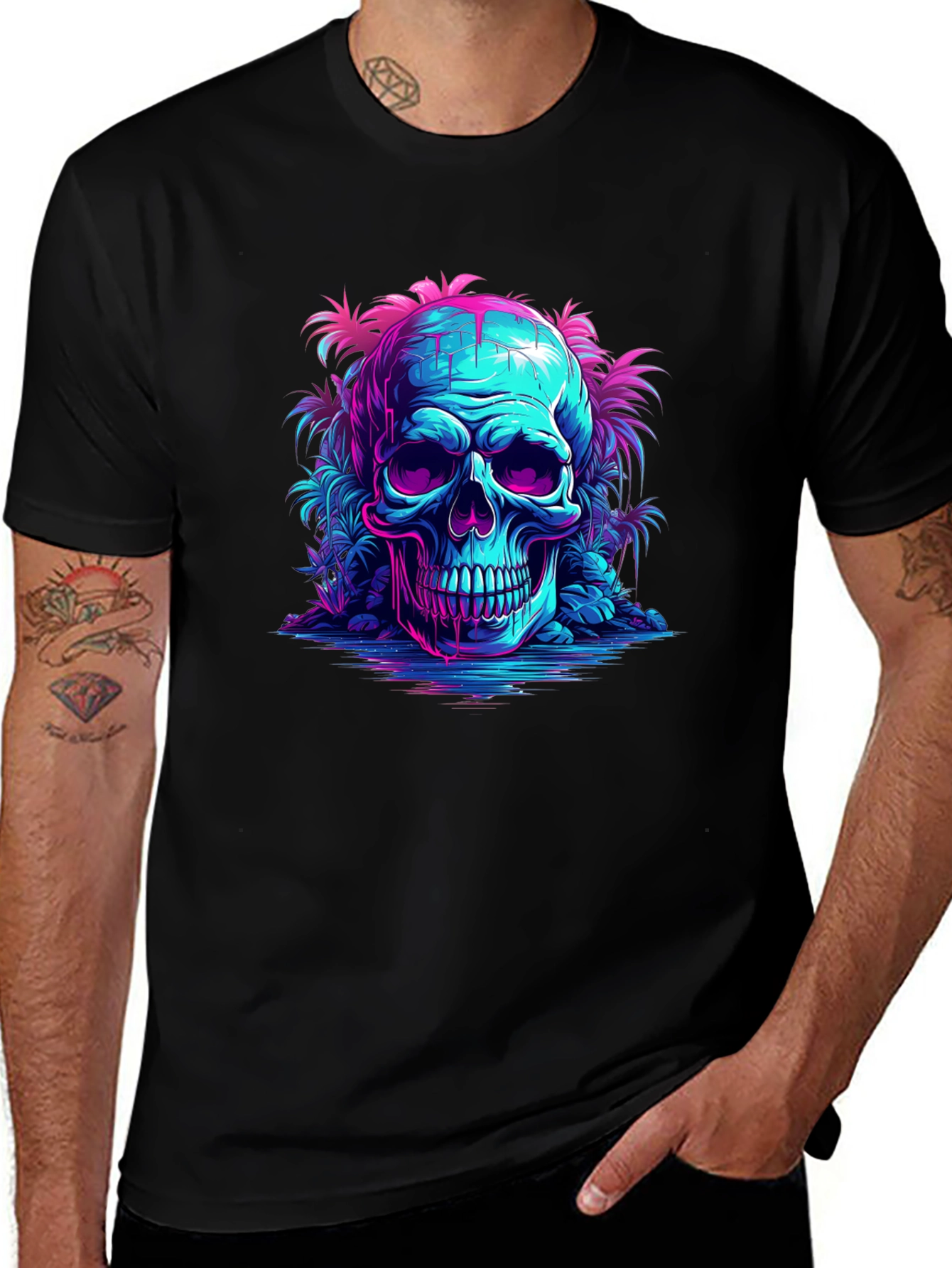 Neon Skull Island T-Shirt