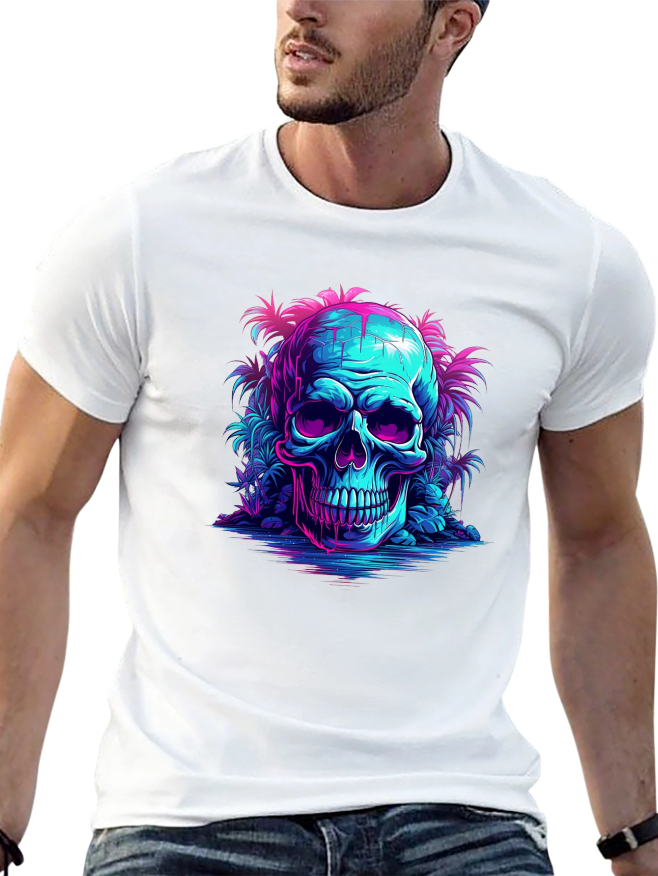 Neon Skull Island T-Shirt