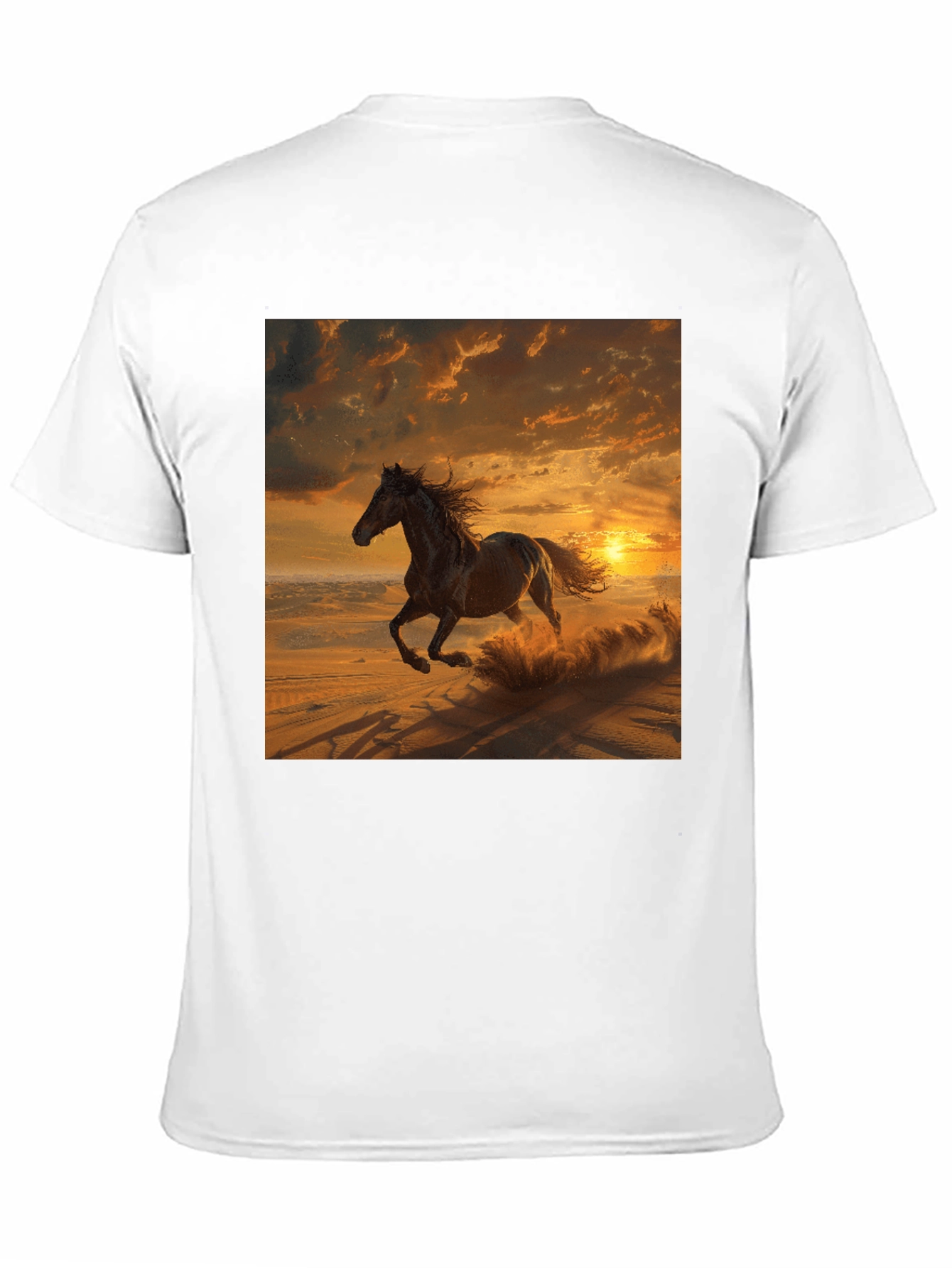 Horse Sunset Graphic T-Shirt