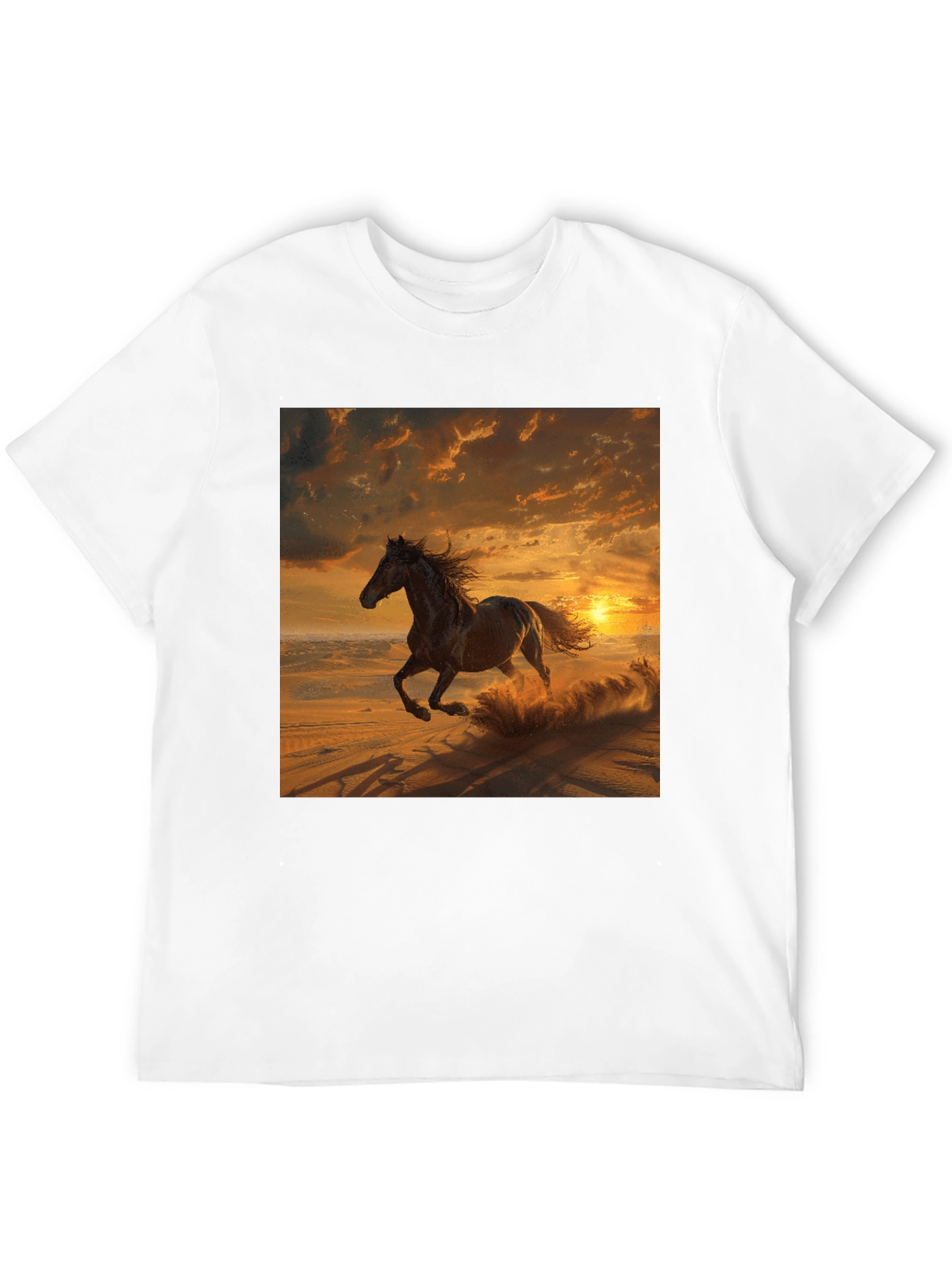 Horse Sunset Graphic T-Shirt