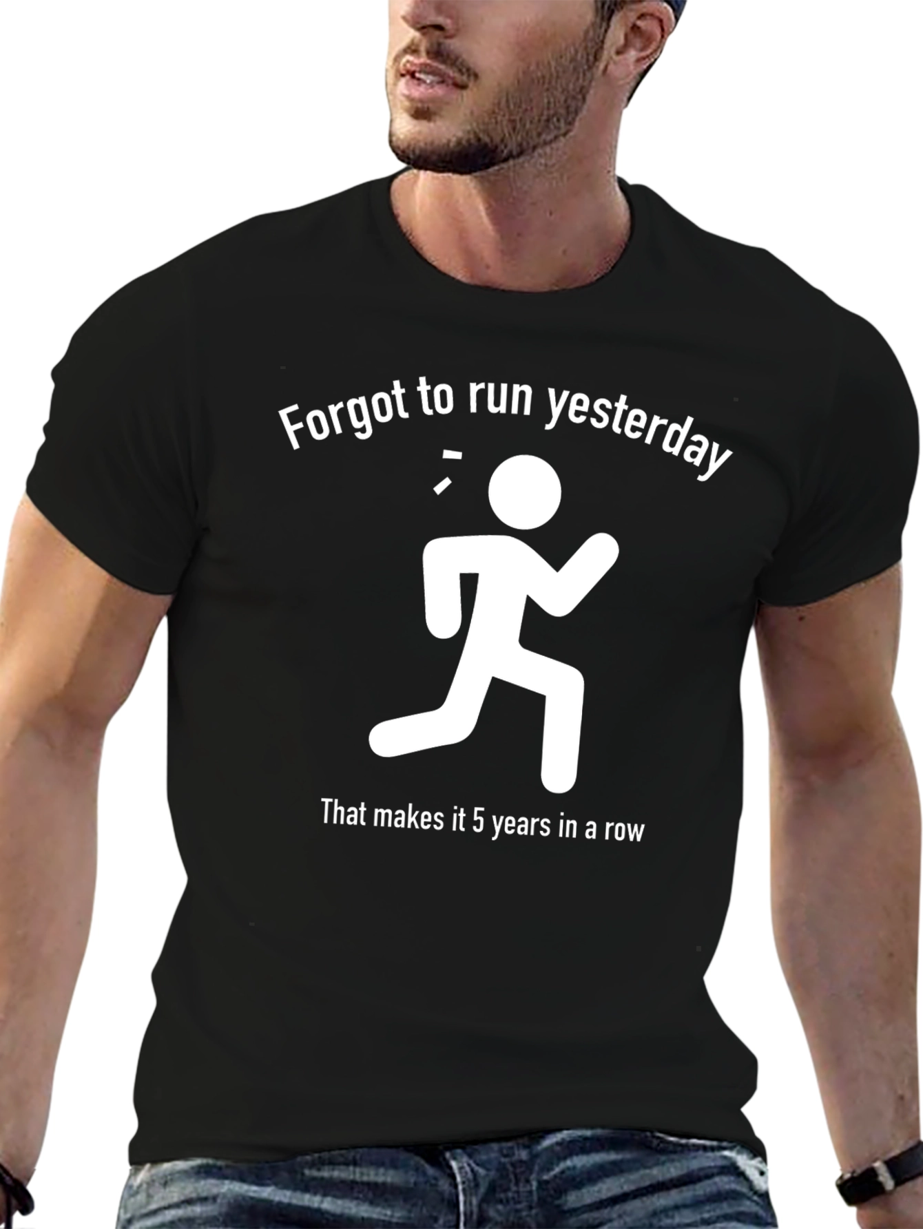 Funny Running T-Shirt: Forgot to Run Yesterday!