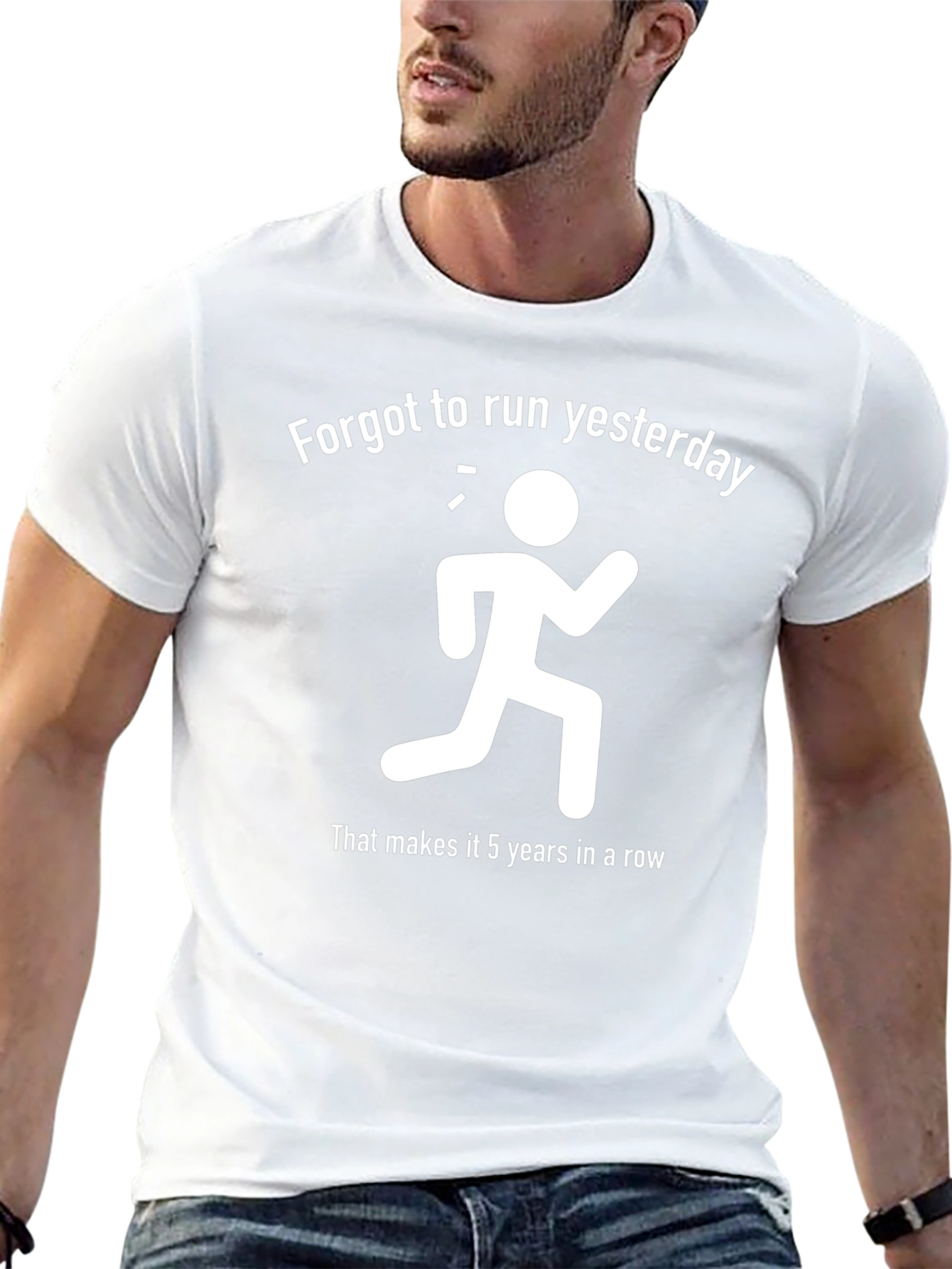 Funny Running T-Shirt: Forgot to Run Yesterday!