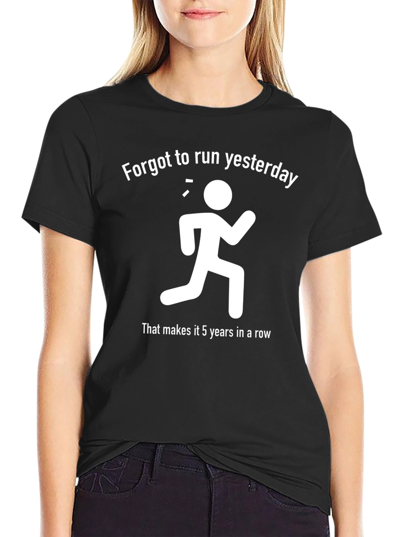 Funny Running T-Shirt: Forgot to Run Yesterday!